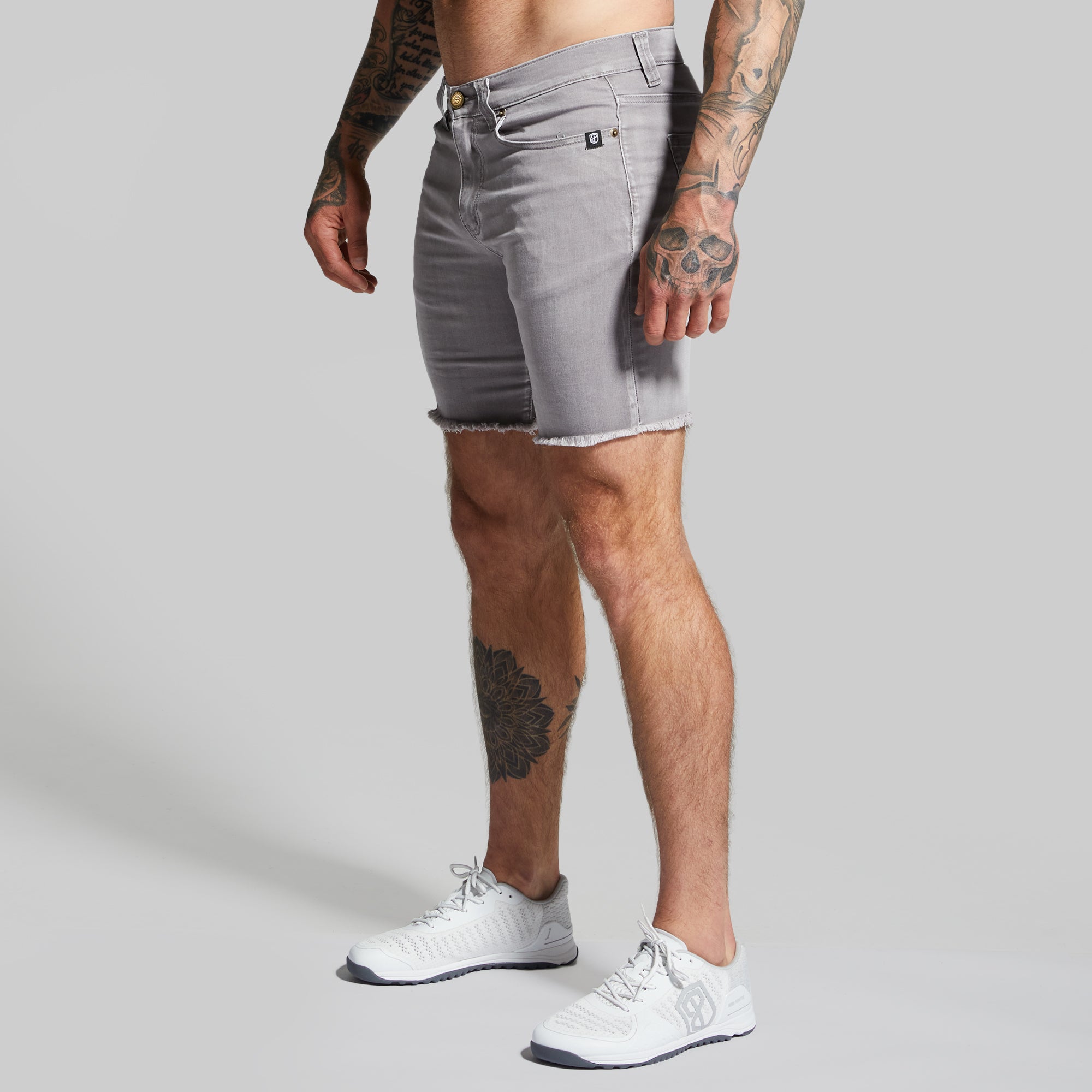 FLEX Stretchy Jort 7 (Grey) - Image 5