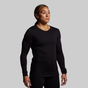 Women's Ridgeline Merino Thermal Top 165 (Black)