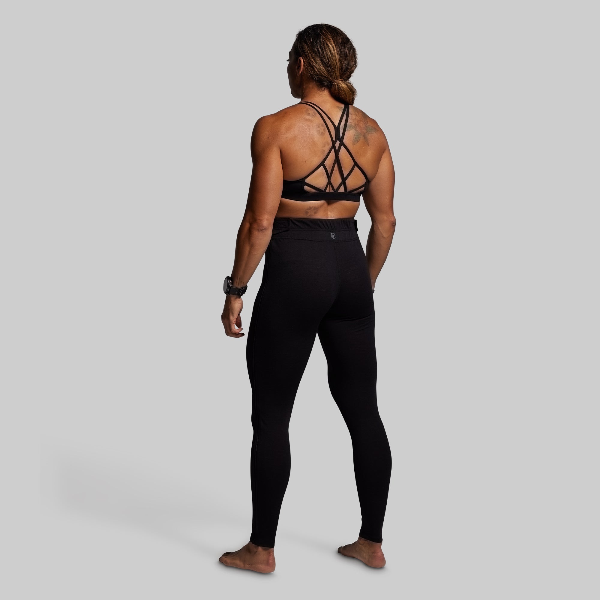 Women's Ridgeline Merino Full Zip Bottom 240 (Black) - Image 8