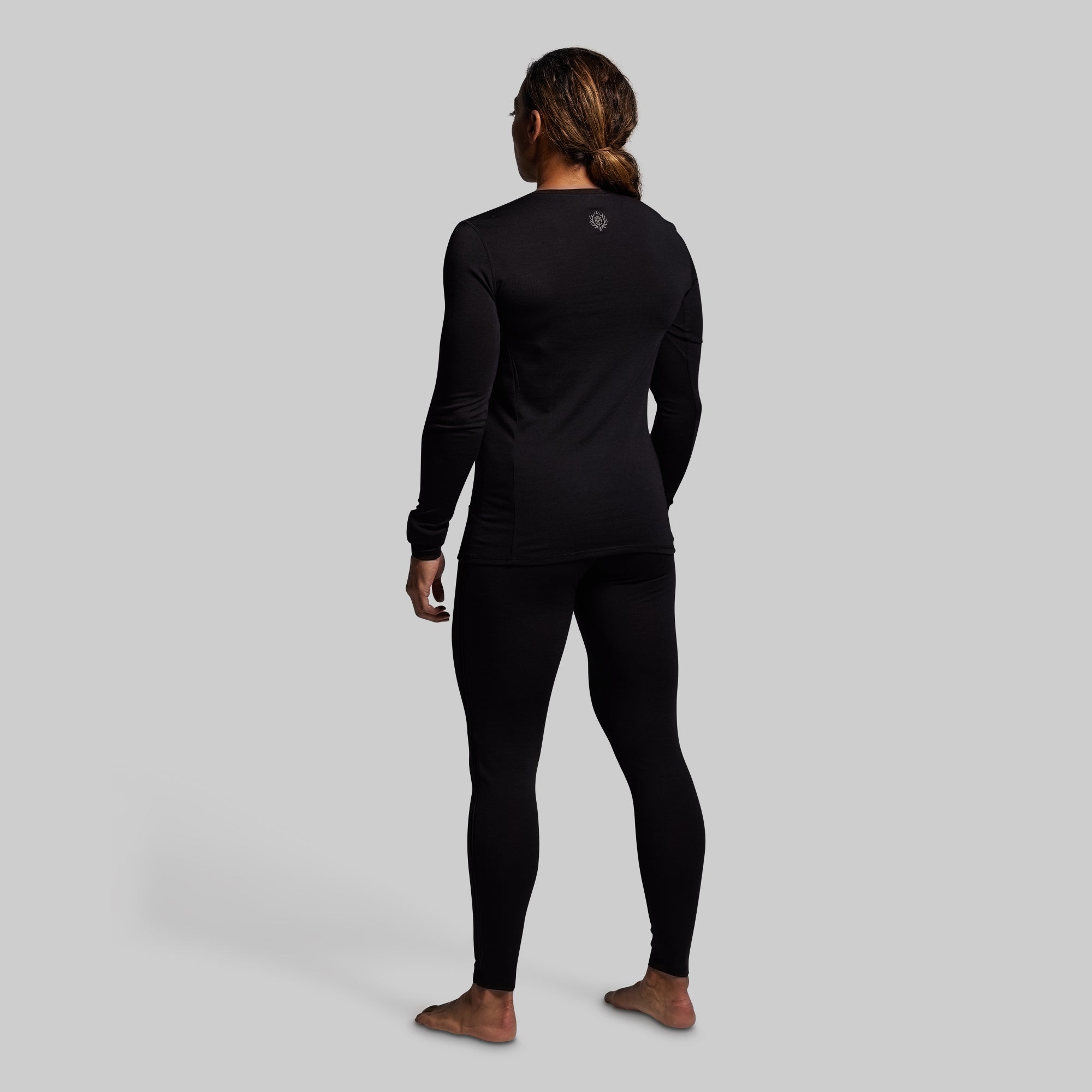 Women's Ridgeline Merino Thermal Top 240 (Black) - Image 6