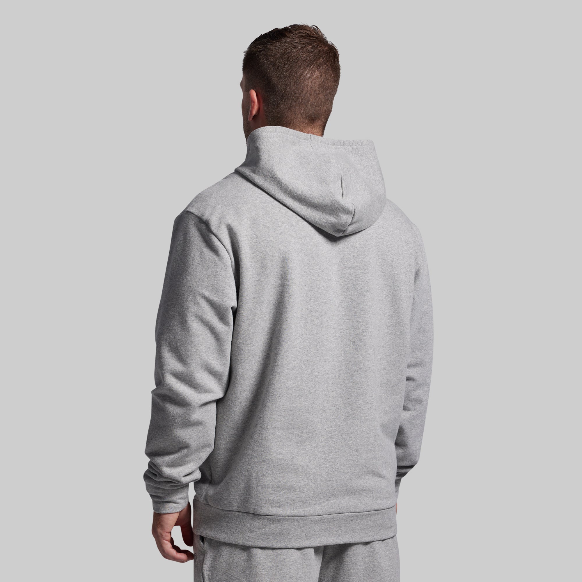 BP Classic Men's Unmatched Hoodie (Heather Grey) - Image 2