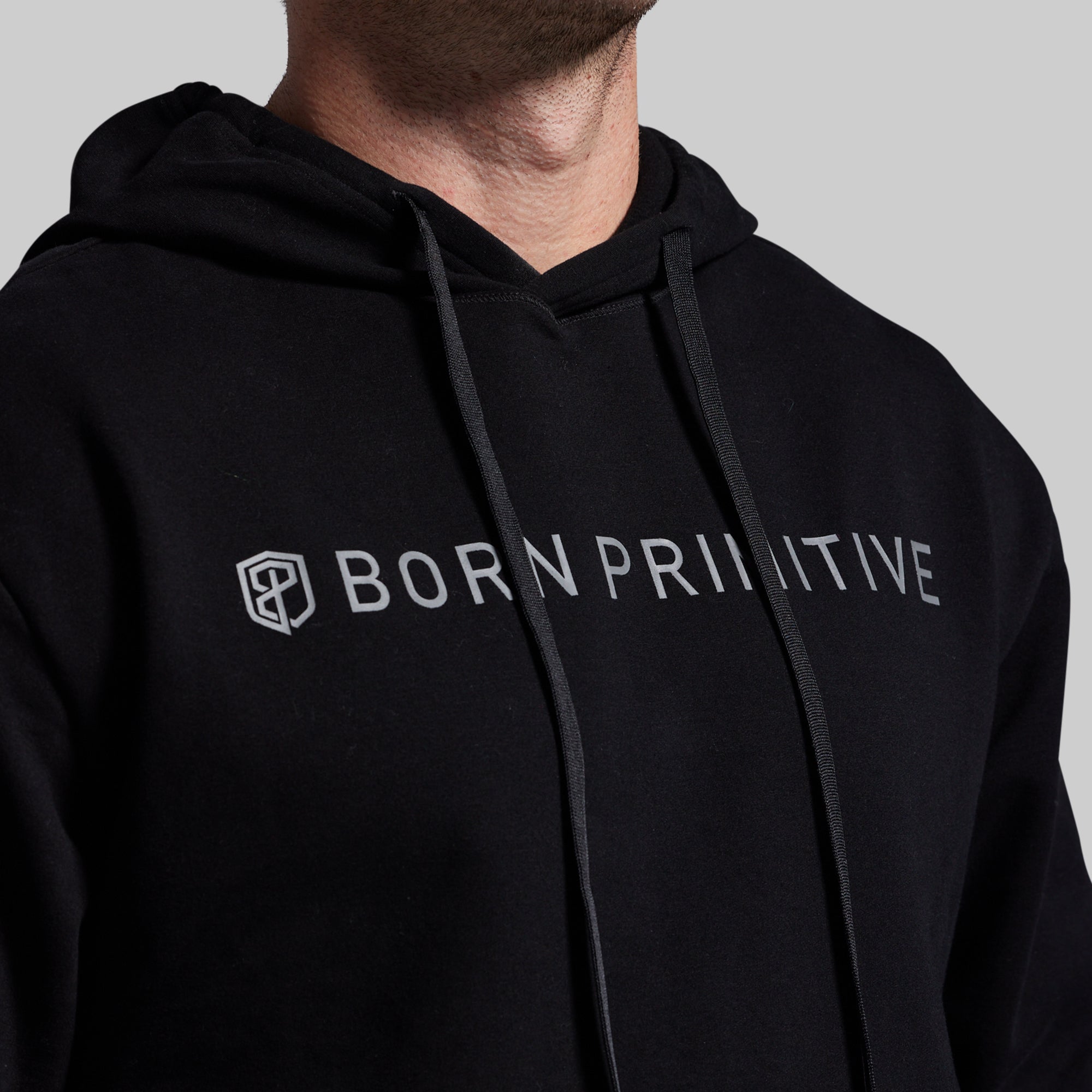 BP Classic Men's Unmatched Hoodie (Black) - Image 3