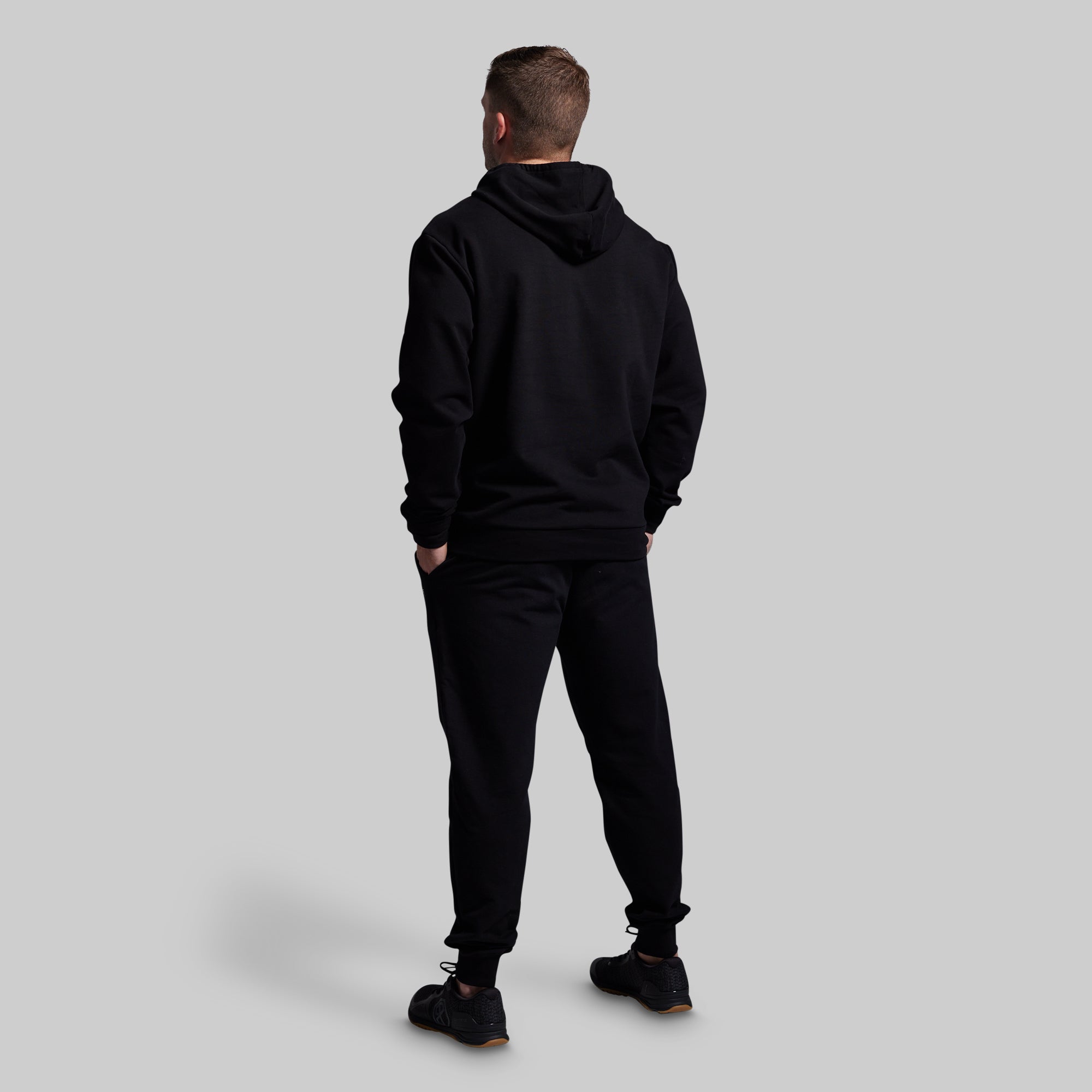 BP Classic Men's Unmatched Hoodie (Black) - Image 7