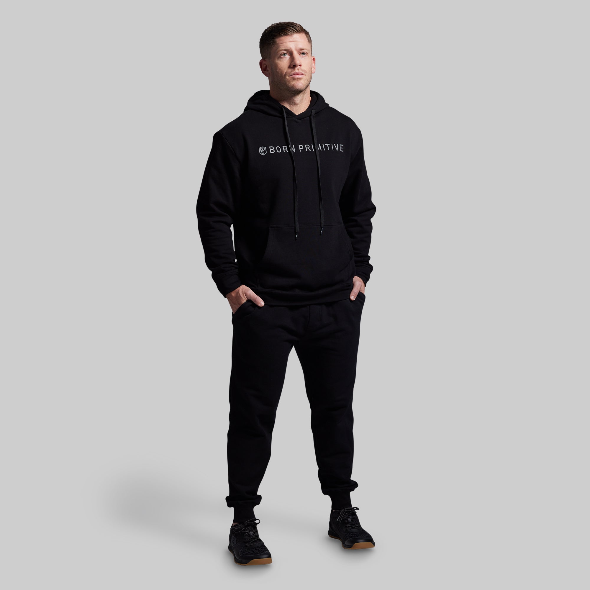 BP Classic Men's Unmatched Hoodie (Black) - Image 6