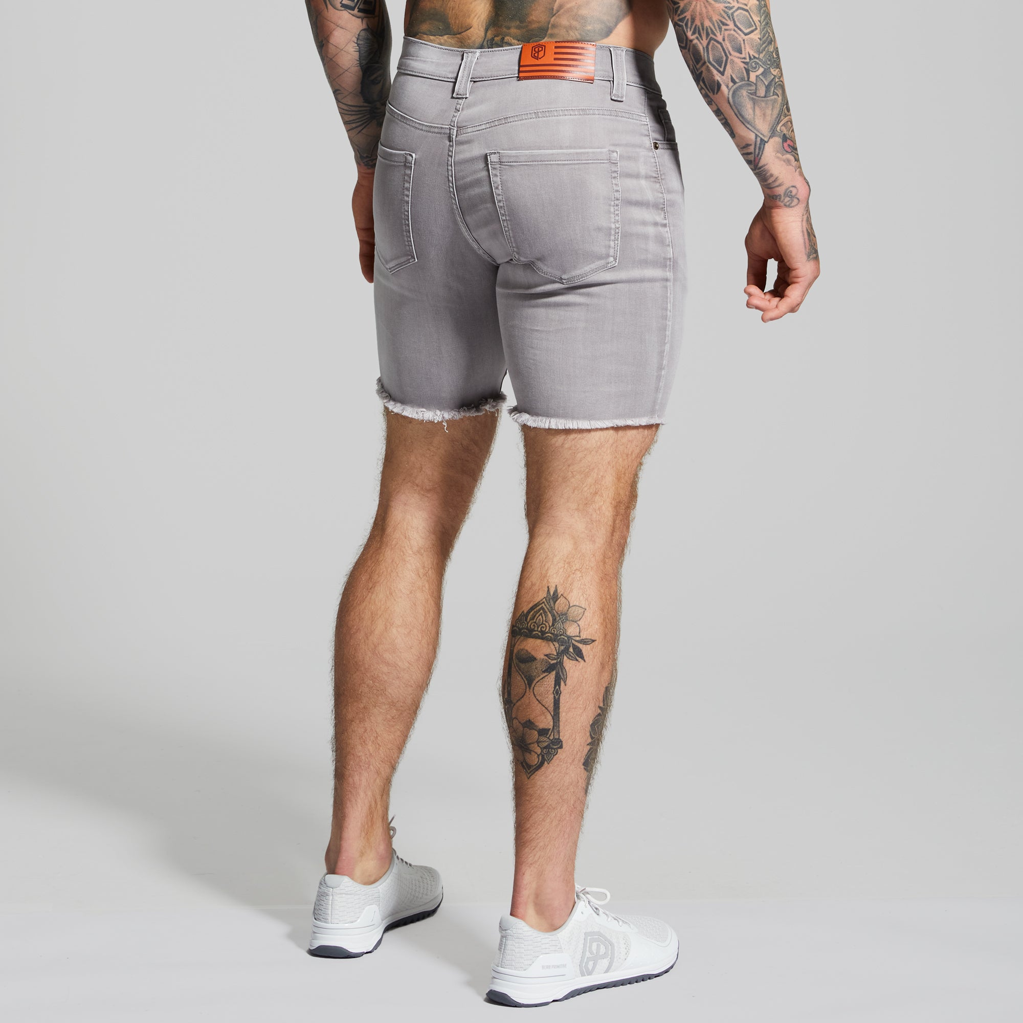 FLEX Stretchy Jort 7 (Grey) - Image 6