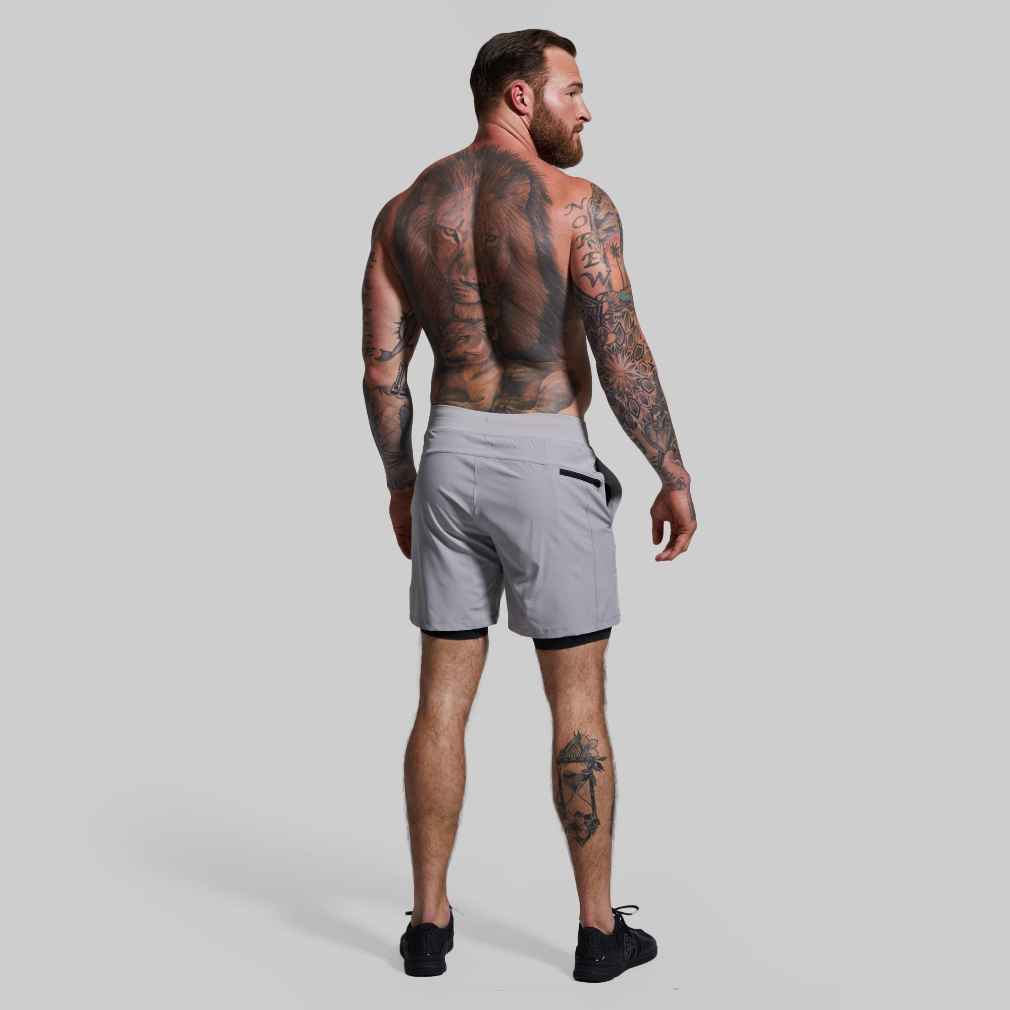 Versatile Short w/ Compression 7 (Stone) - Image 7