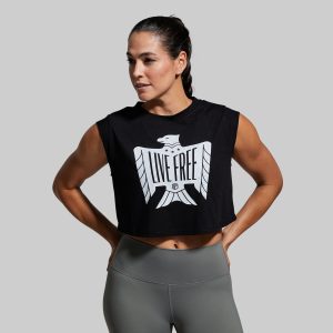 Live Free Festival Crop (Black)