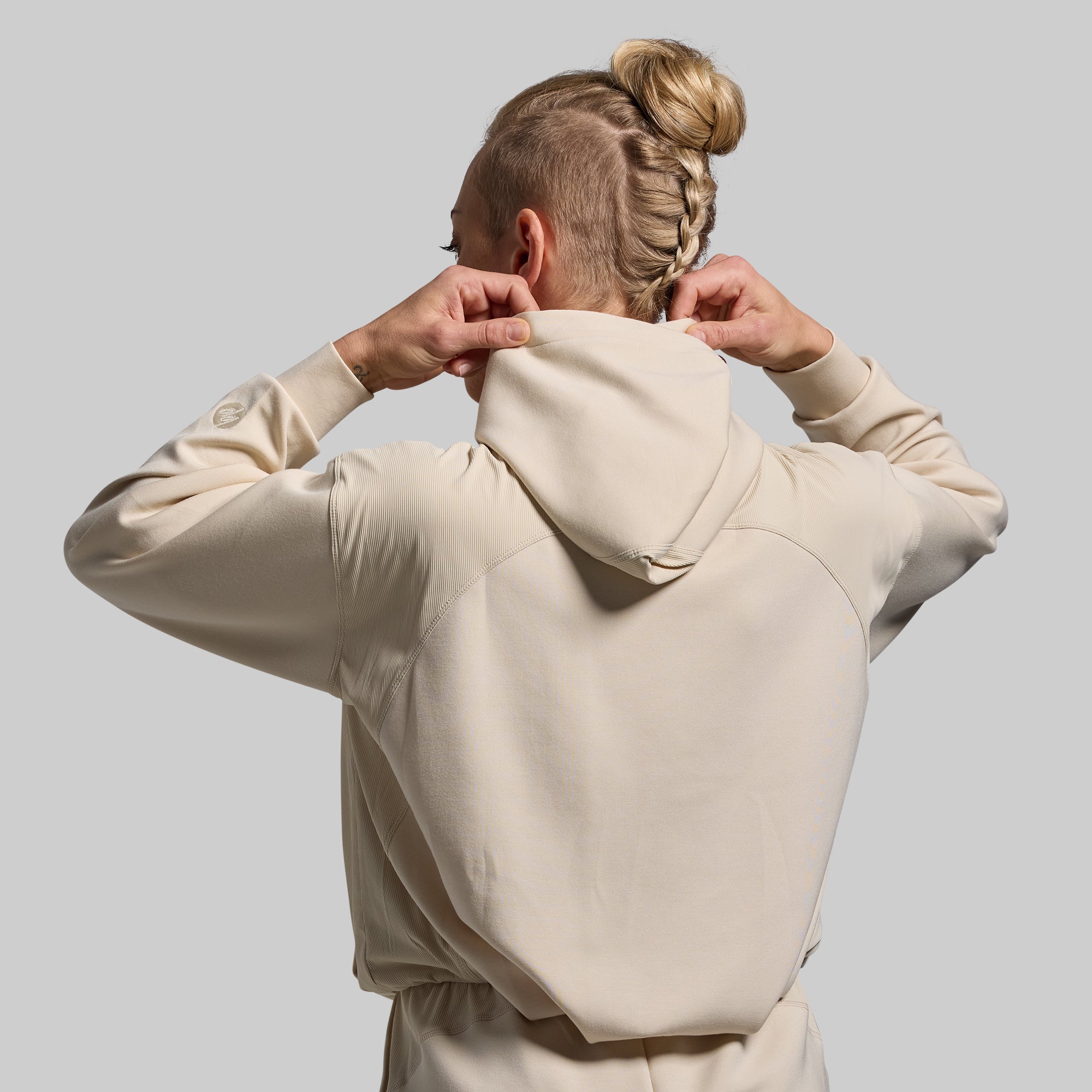 Lounge Lux Hoodie (Oatmeal) - Image 2