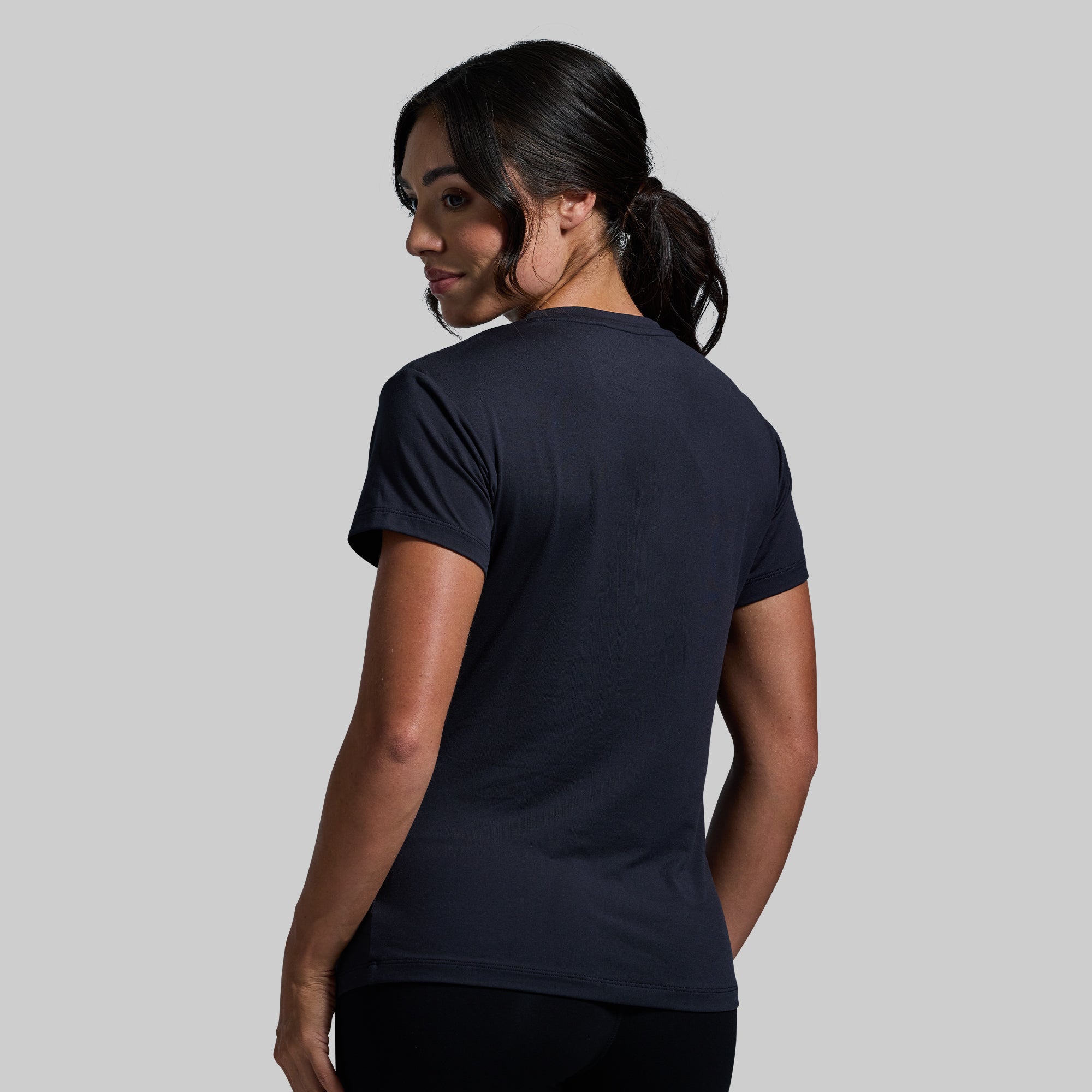 Women's BP Premium Basic Crew (Black) - Image 2