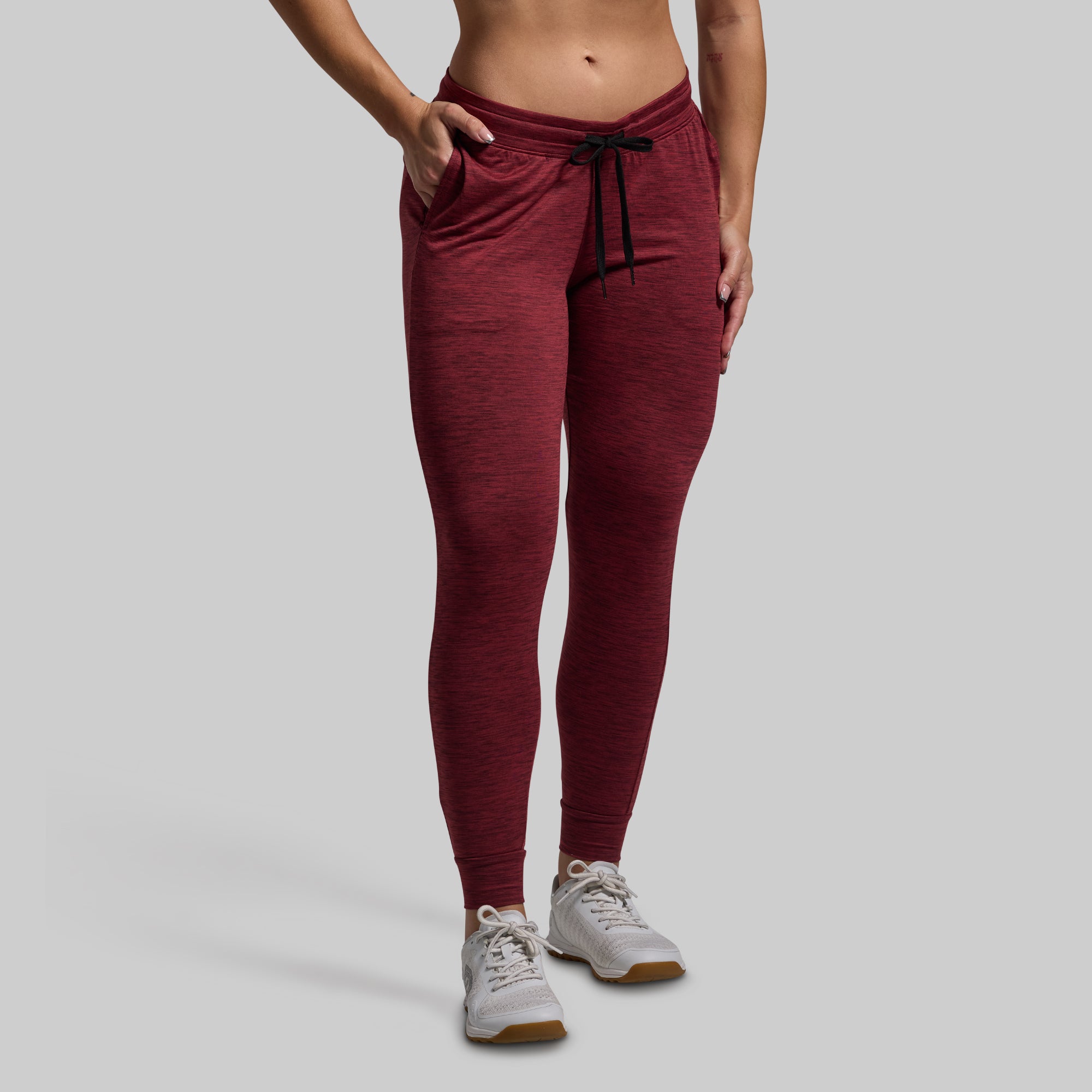 Women's Rest Day Low Rise Athleisure Jogger (Maroon)