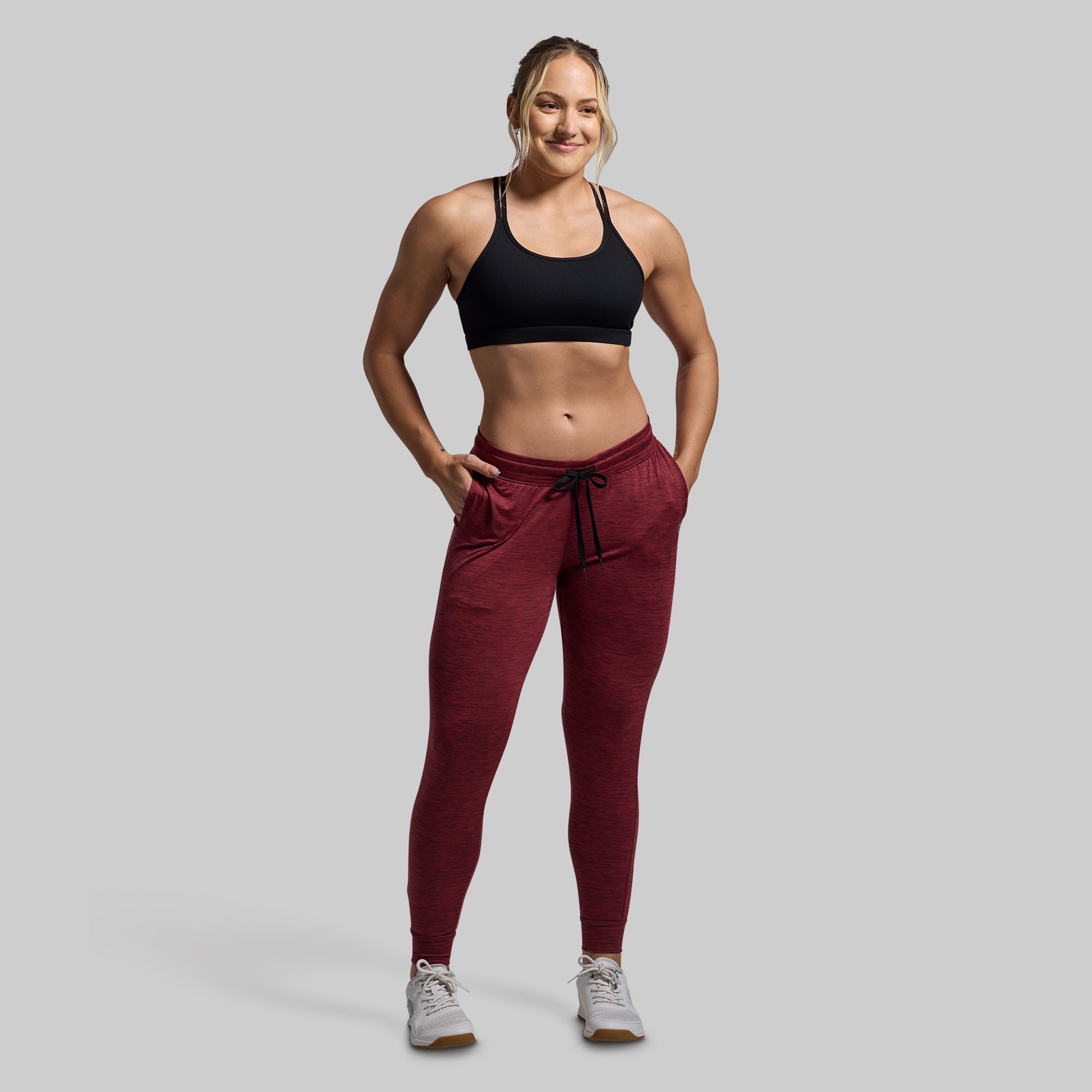 Women's Rest Day Low Rise Athleisure Jogger (Maroon) - Image 5