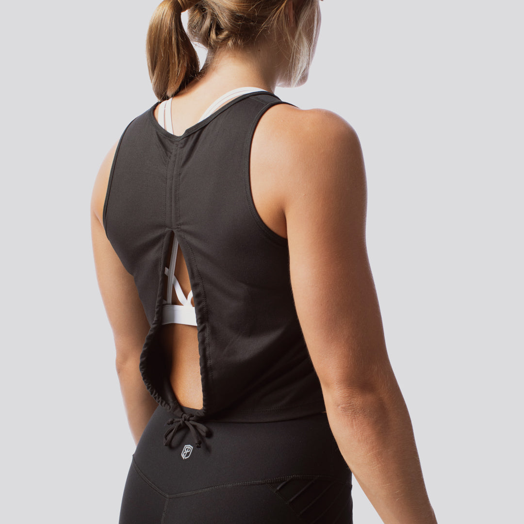 Hurricane Crop Tank (AScudds-Black)