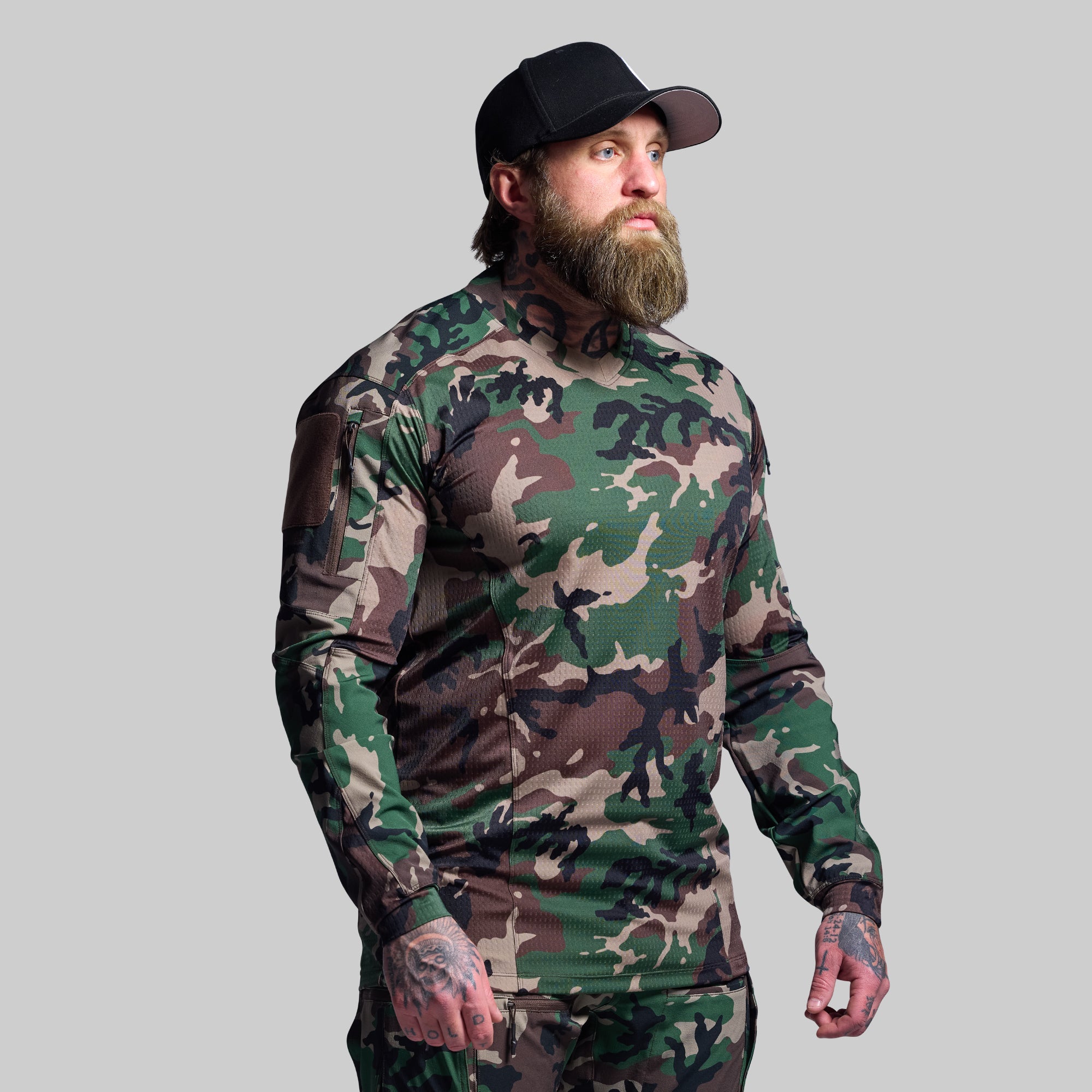 Long Sleeve Op Top Pro (Woodland) - Image 9