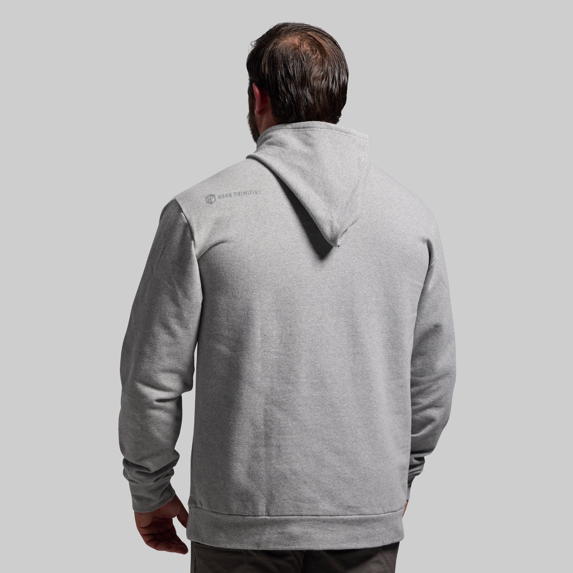 Men's Unmatched Hoodie (Heather Grey) - Image 2