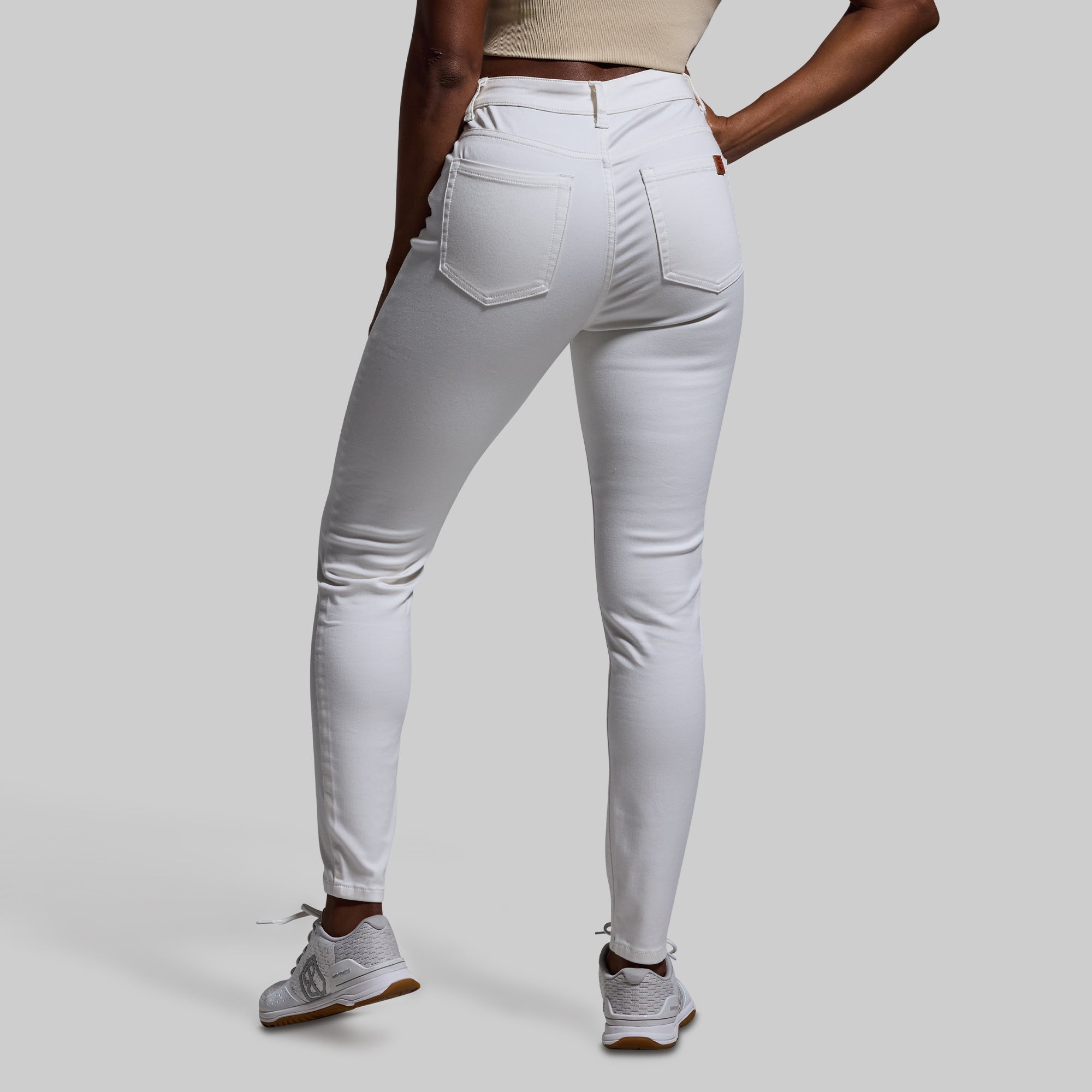FLEX Stretchy High-Rise Skinny Jean (White) - Image 3