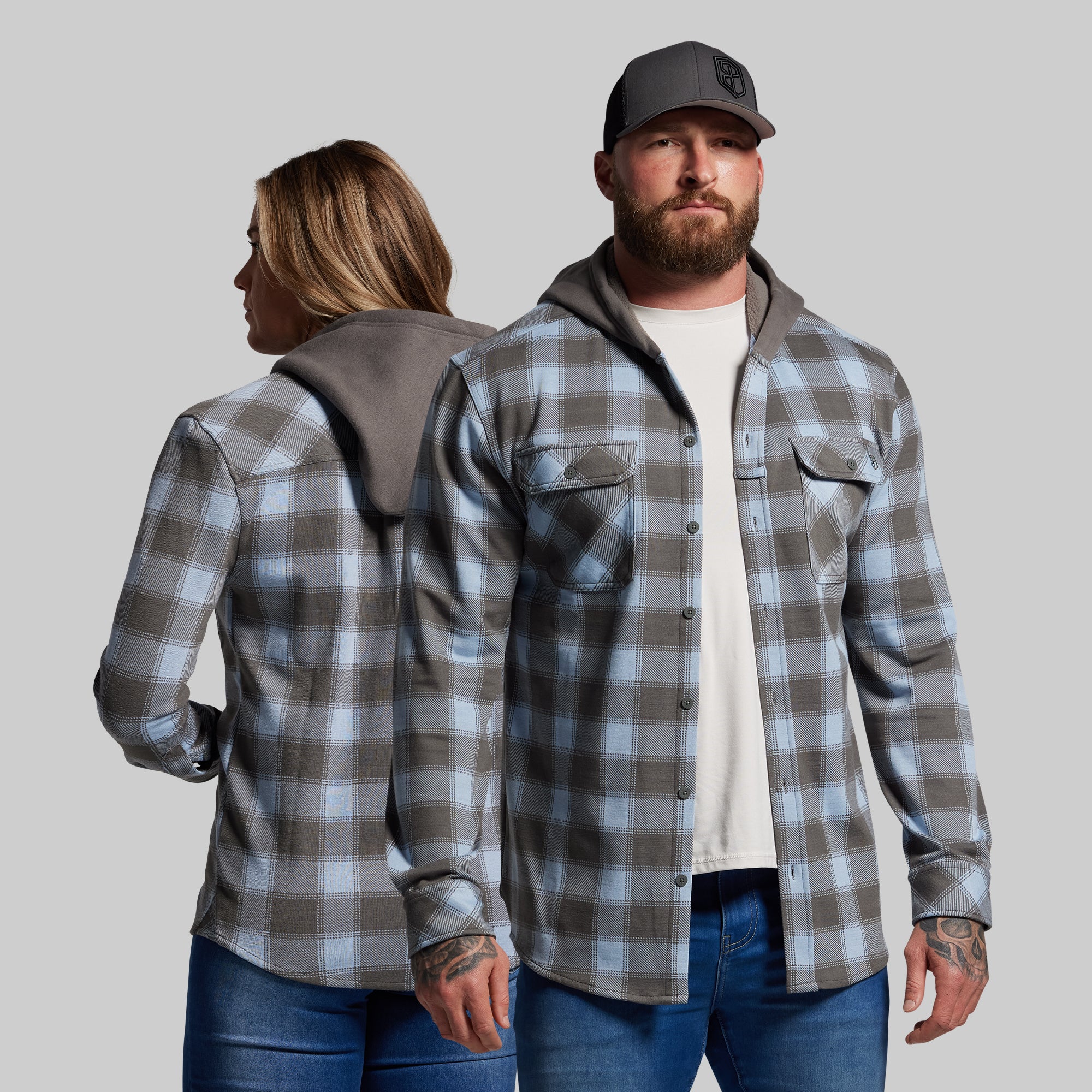 Hooded Woodsman Stretchy Flannel (Mountain High)