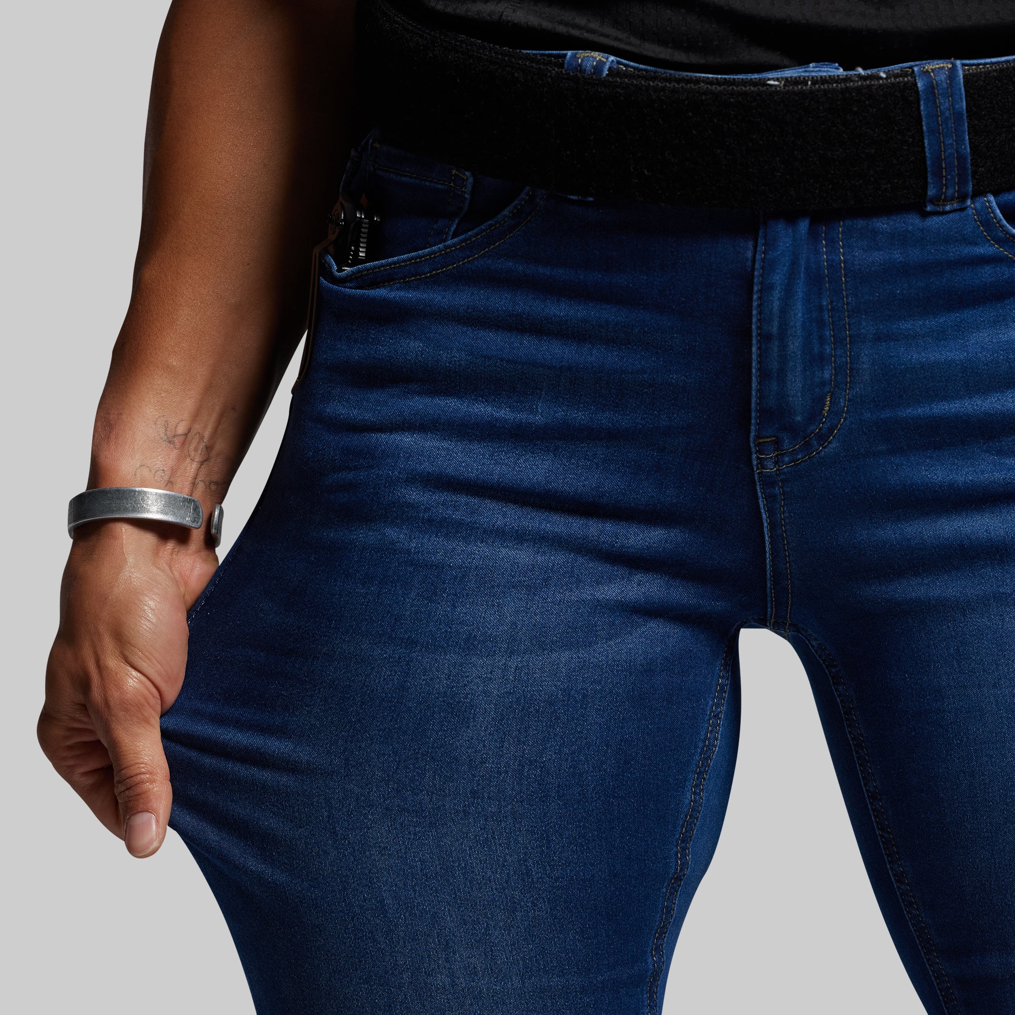 FLEX Recon Mid-Rise Skinny Jean (Dark Wash) - Image 7