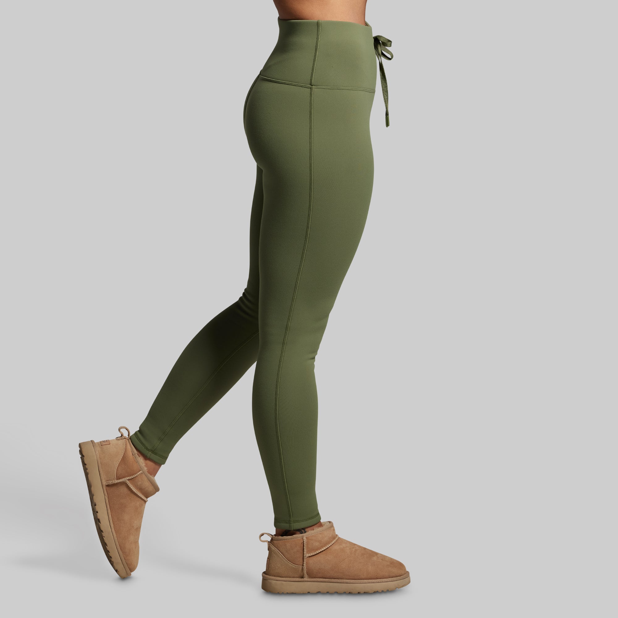 Fleece Lined Legging (Deep Green) - Image 4