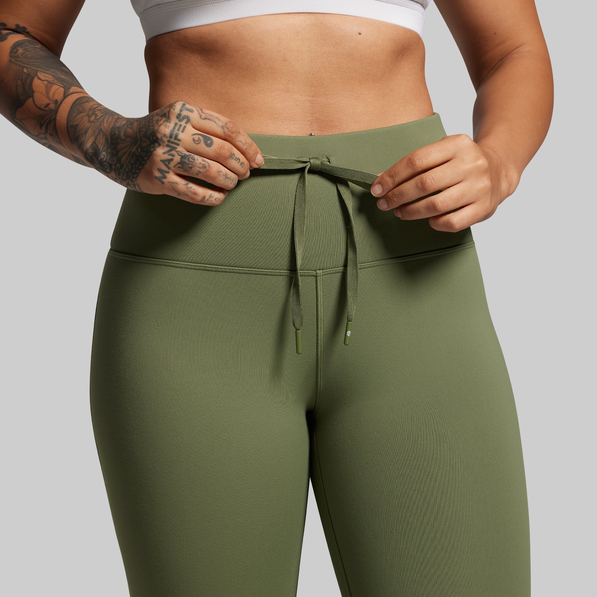 Fleece Lined Legging (Deep Green) - Image 5