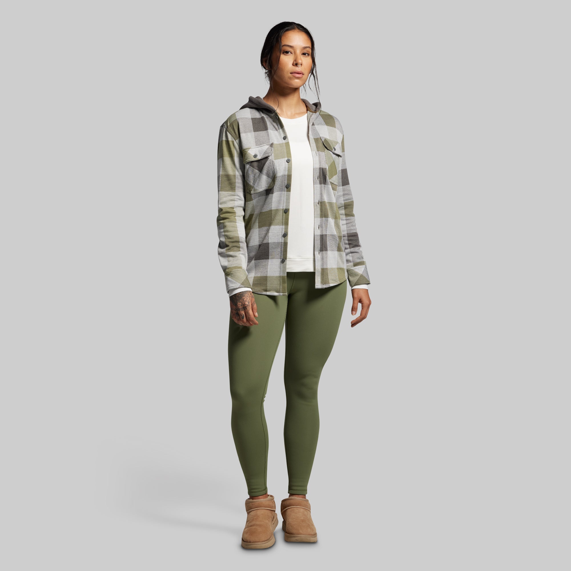 Hooded Woodsman Stretchy Flannel (Creekside) - Image 11