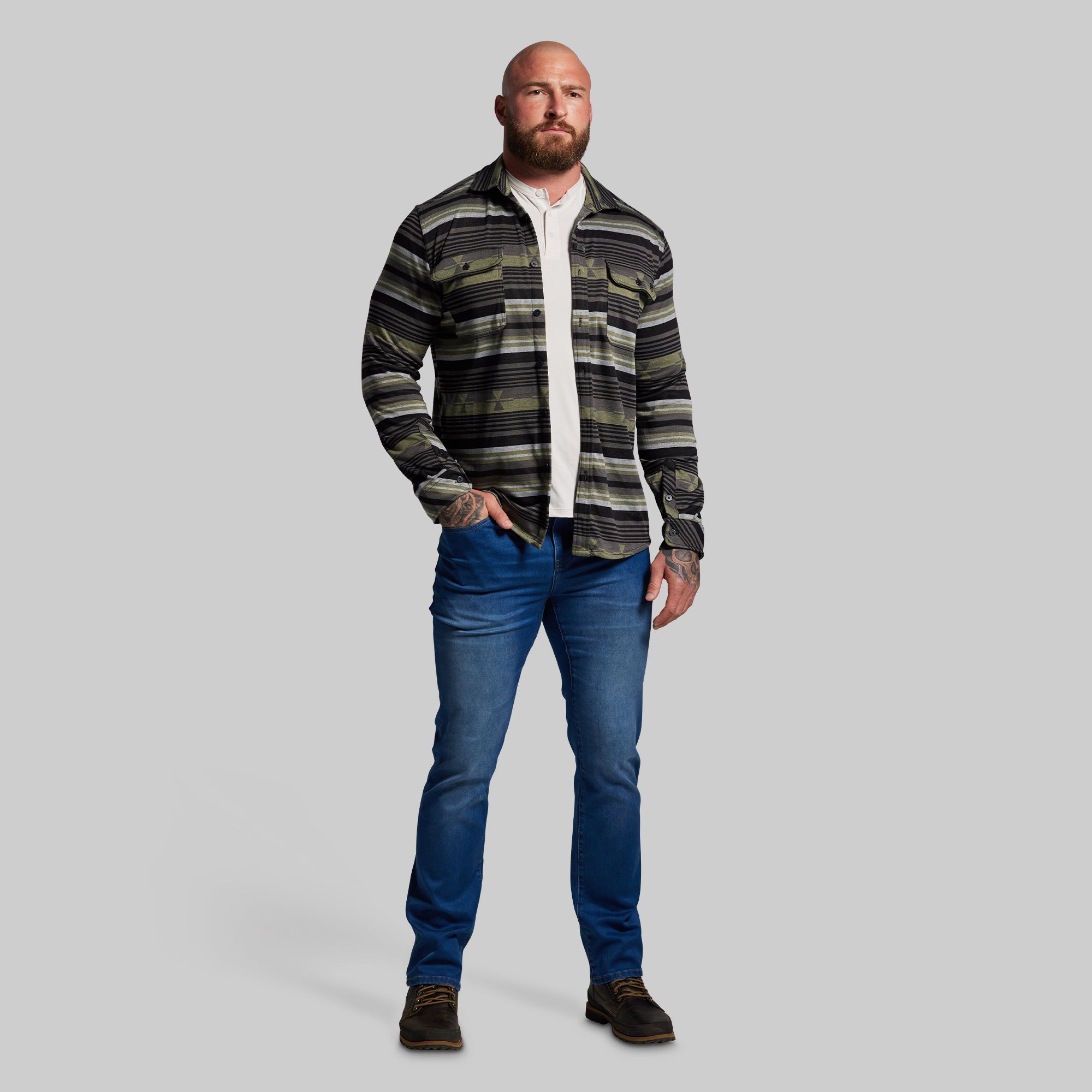 Woodsman Stretchy Flannel (Pasture) - Image 9