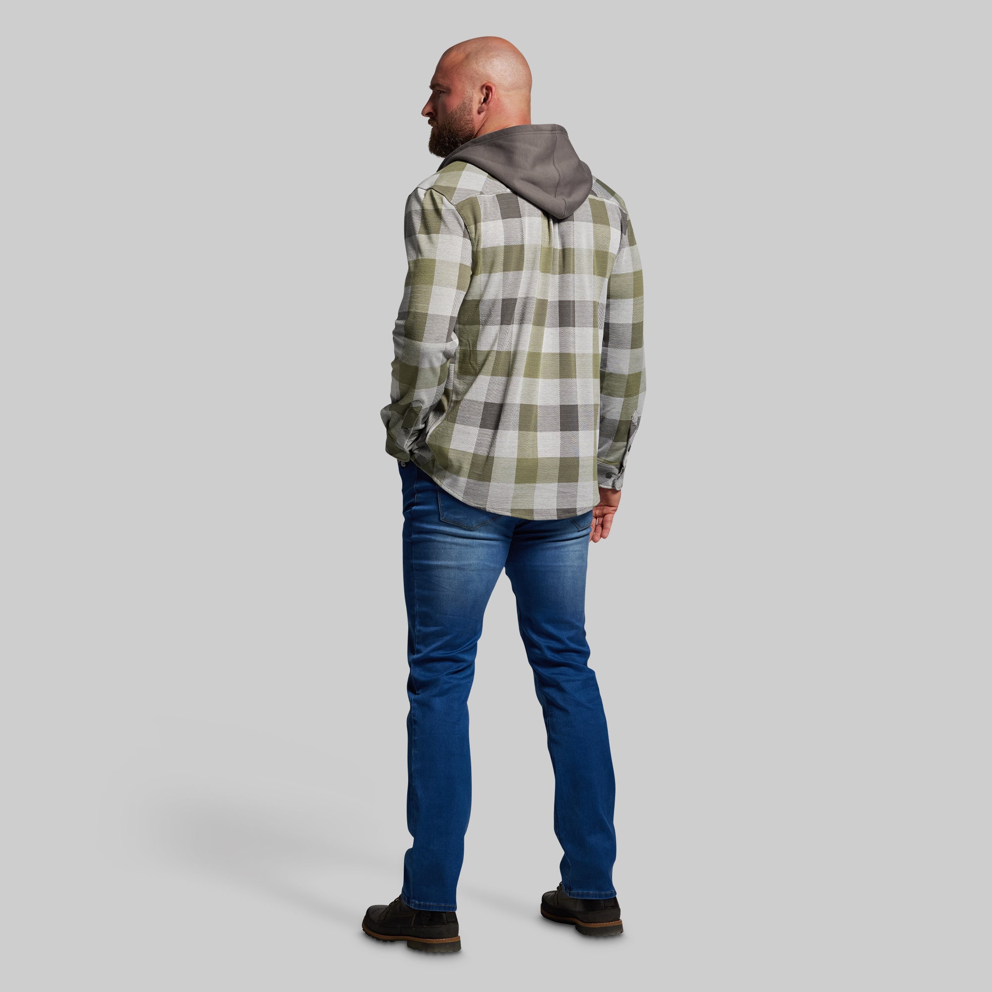 Hooded Woodsman Stretchy Flannel (Creekside) - Image 10