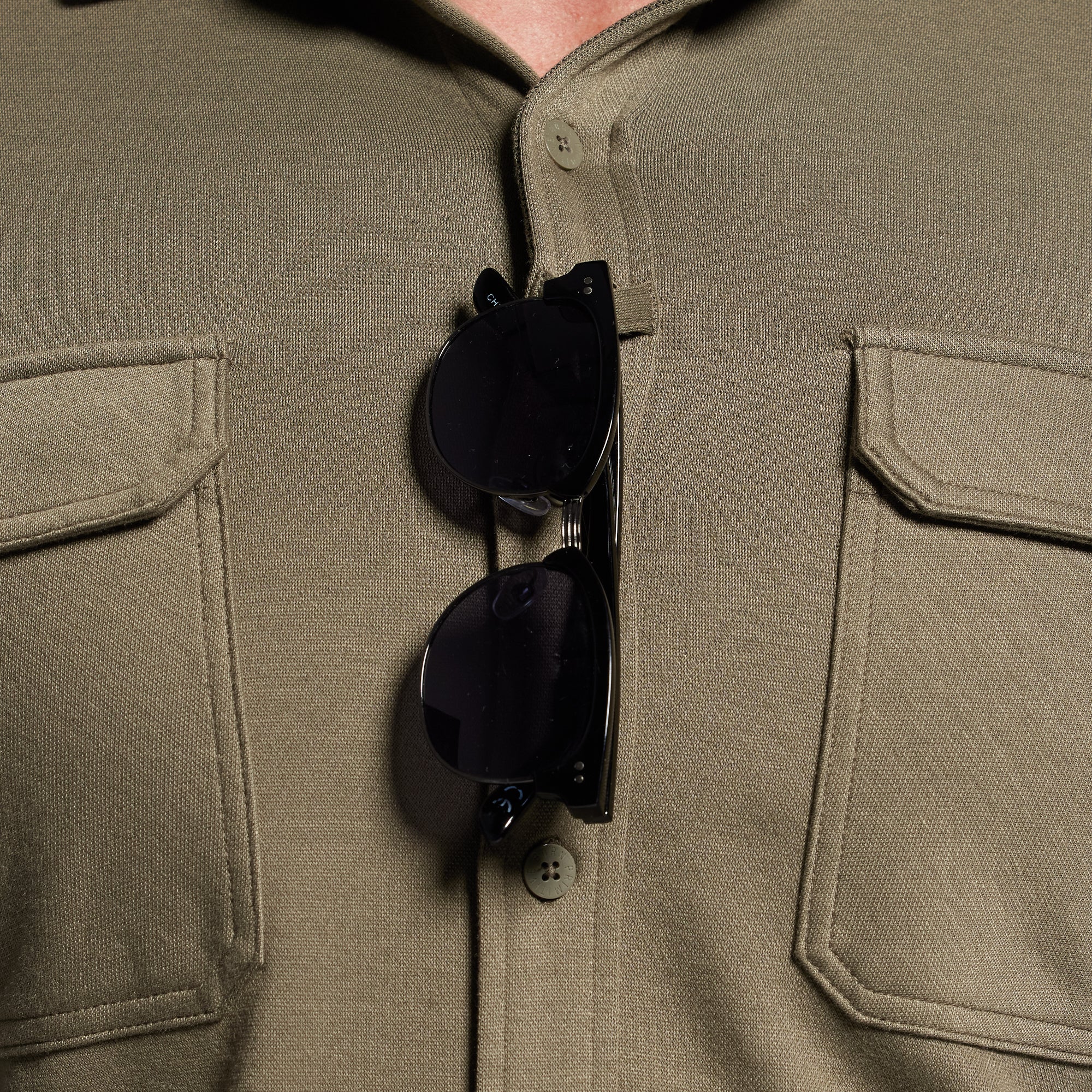 Woodsman Stretchy Flannel (OD Green) - Image 7