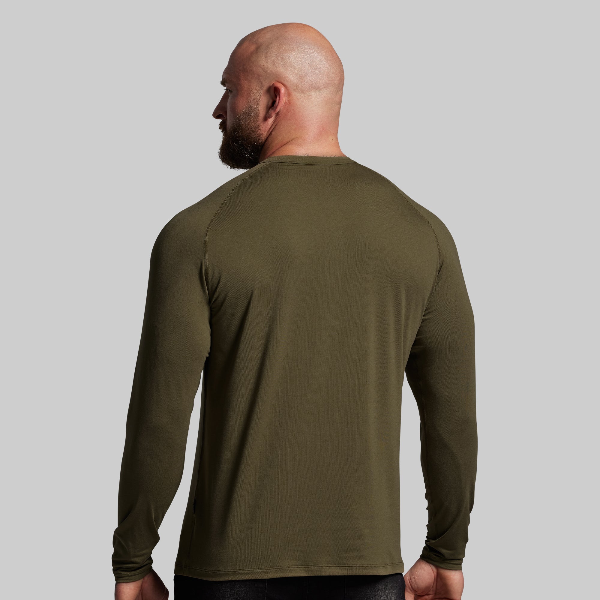 BP Premium Basic Henley (OD Green) - Image 2