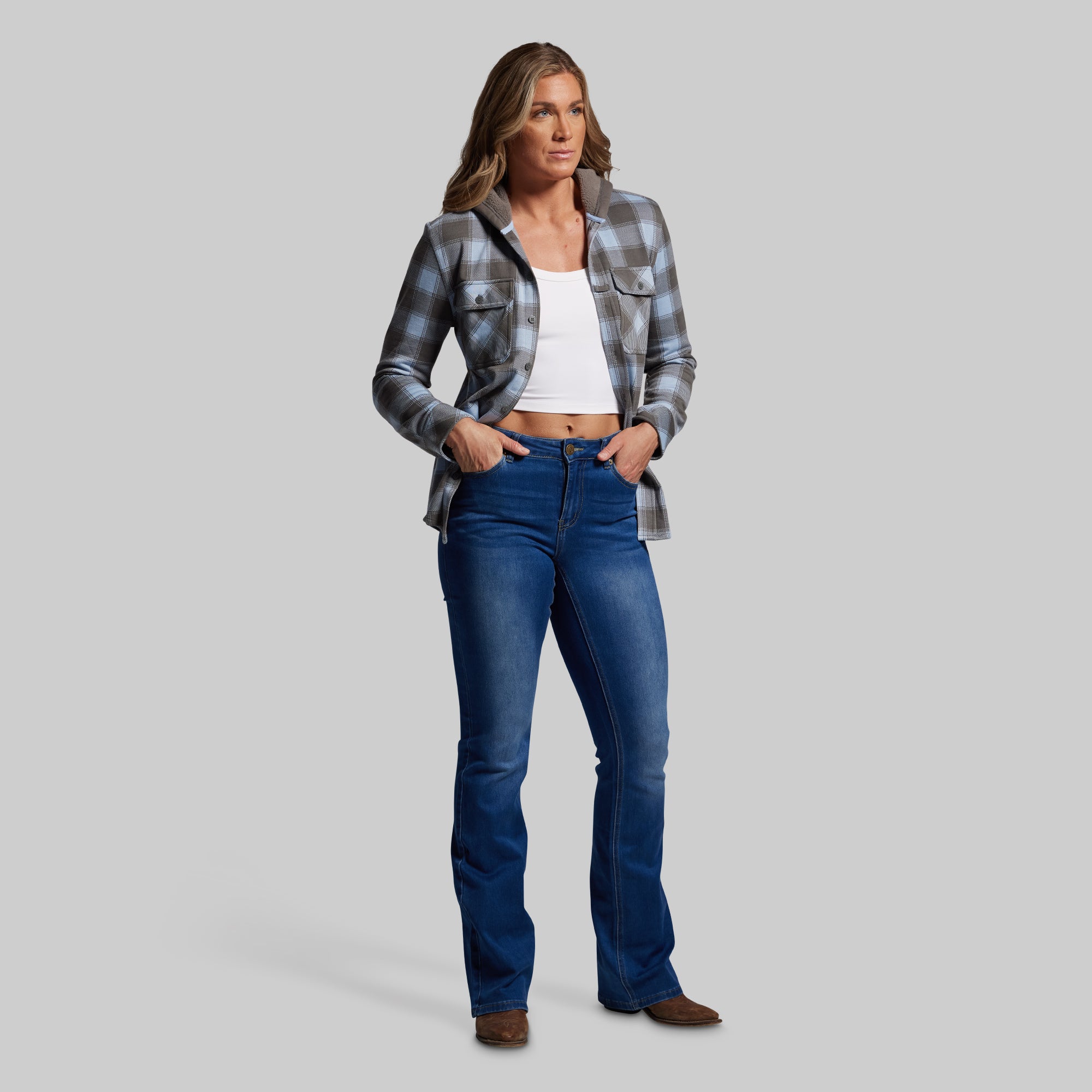 Hooded Woodsman Stretchy Flannel (Mountain High) - Image 11