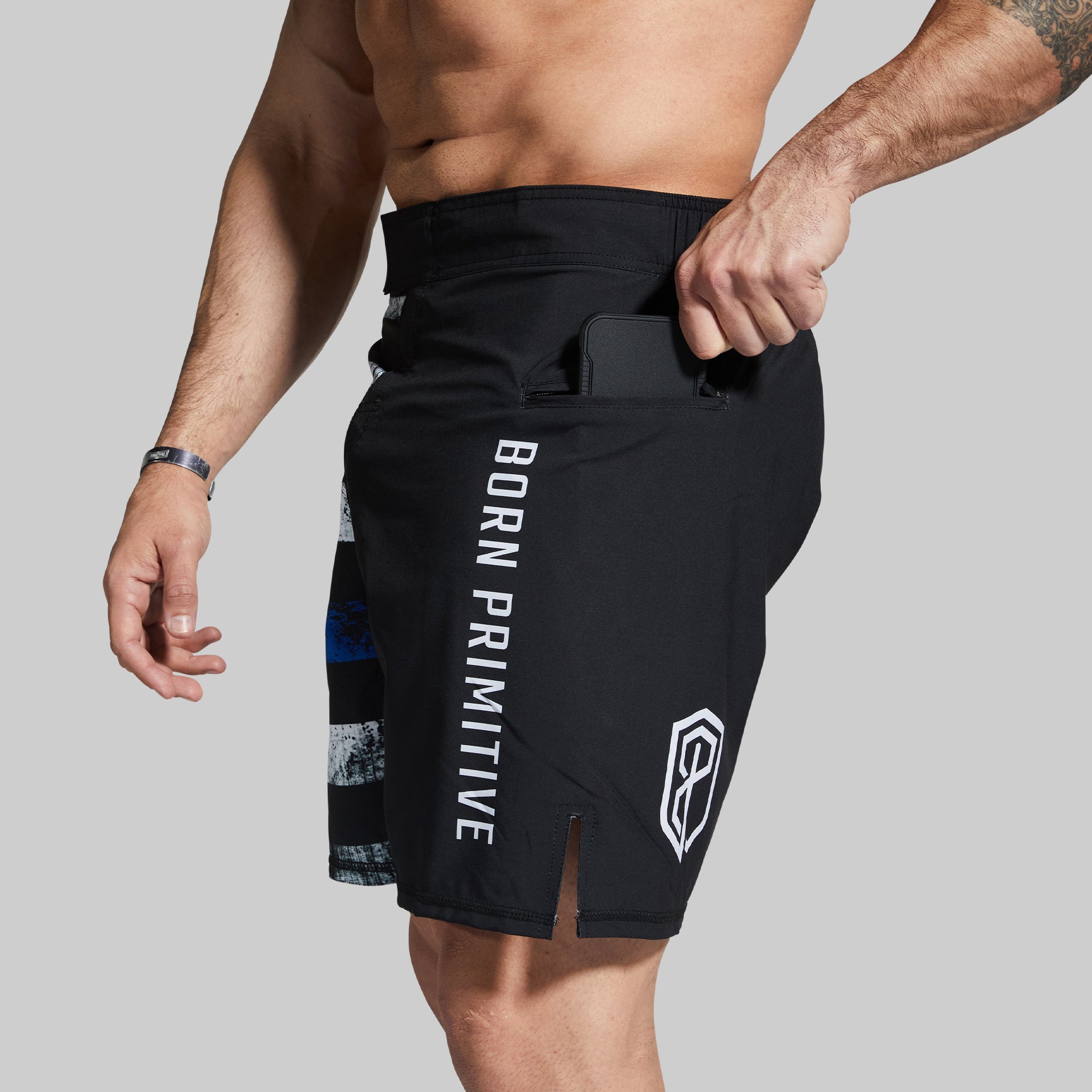 American Defender Short Velcro 3.0 (Thin Blue Line) - Image 4