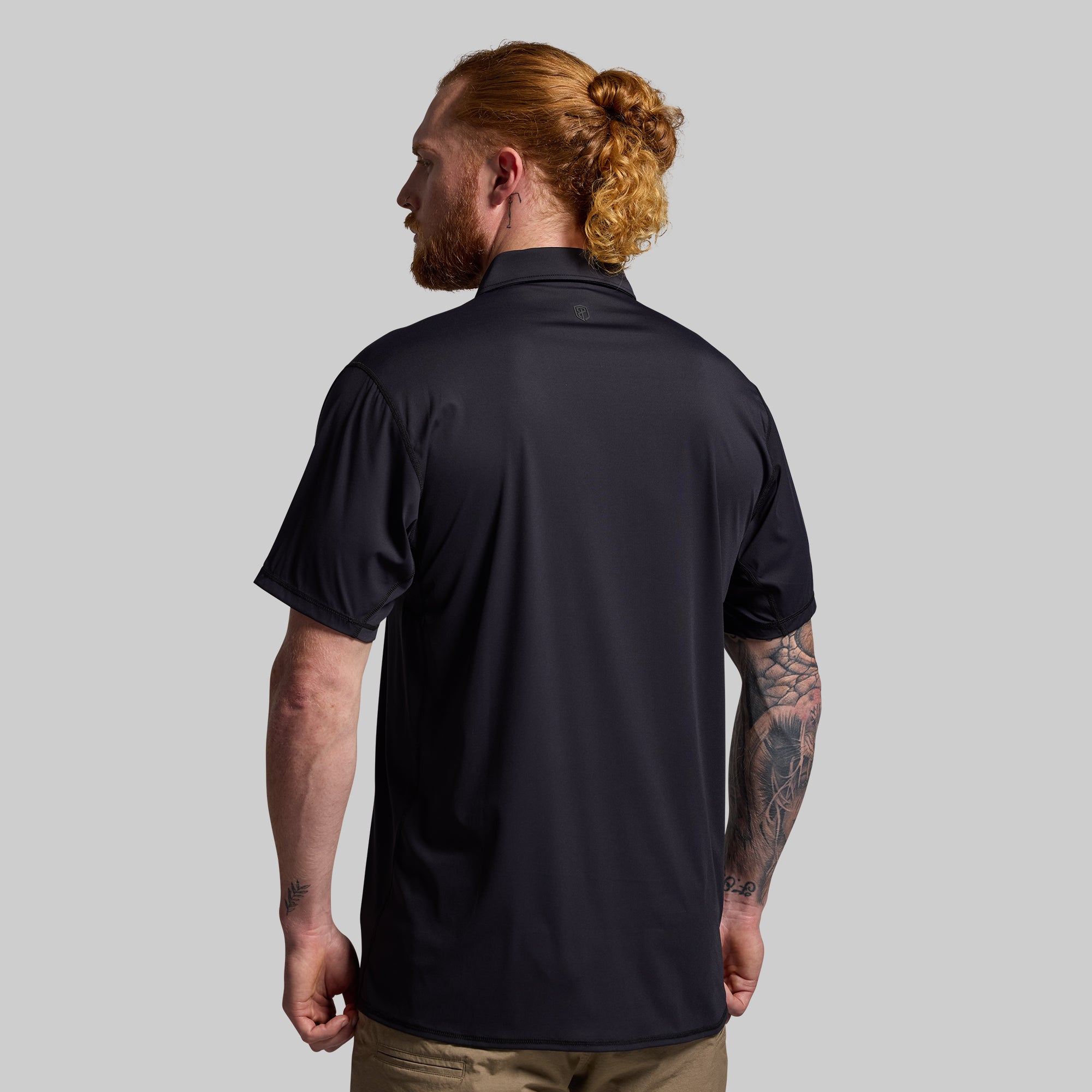 Men's Tek Polo (Black) - Image 2