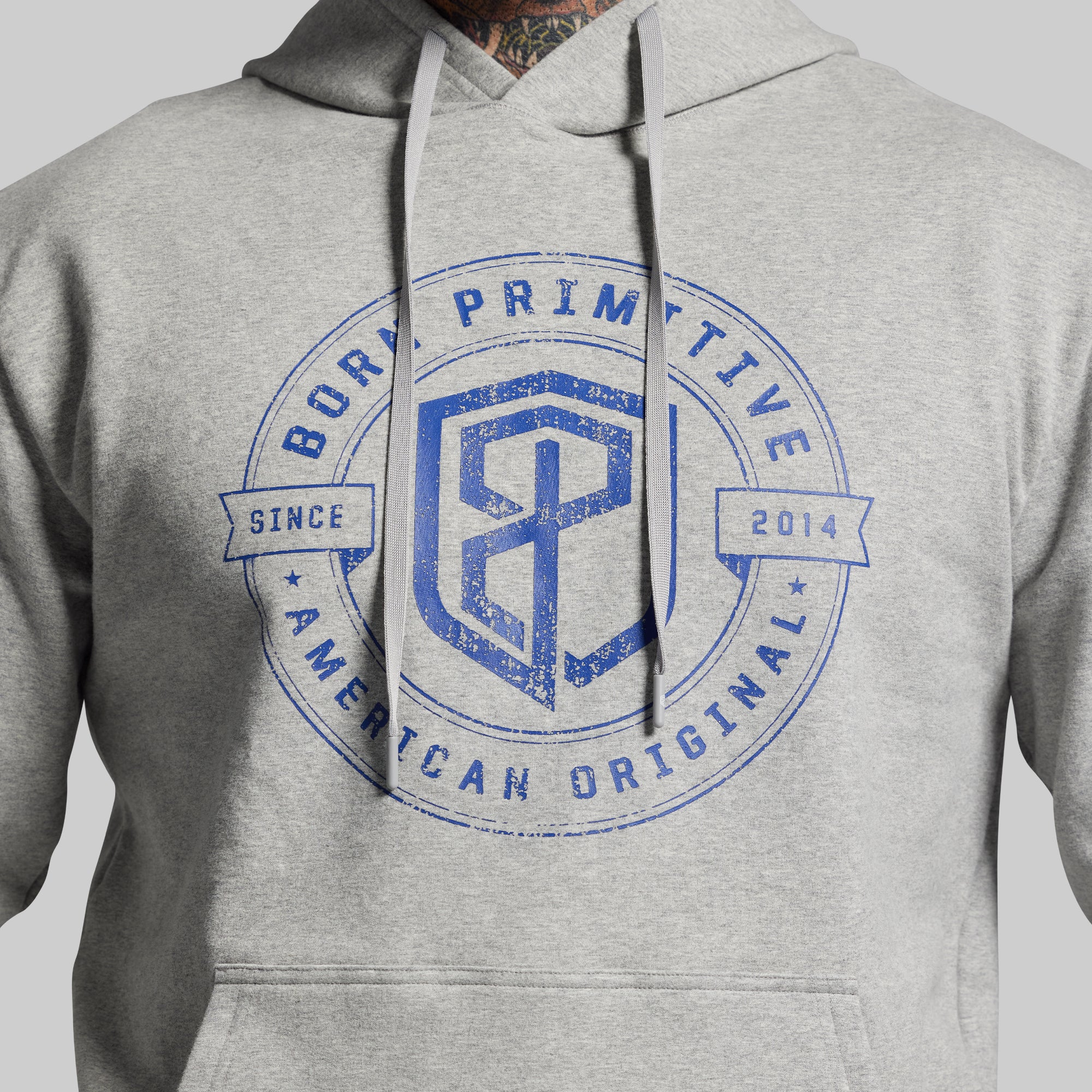 American Original Men's Unmatched Hoodie (Heather Grey) - Image 3
