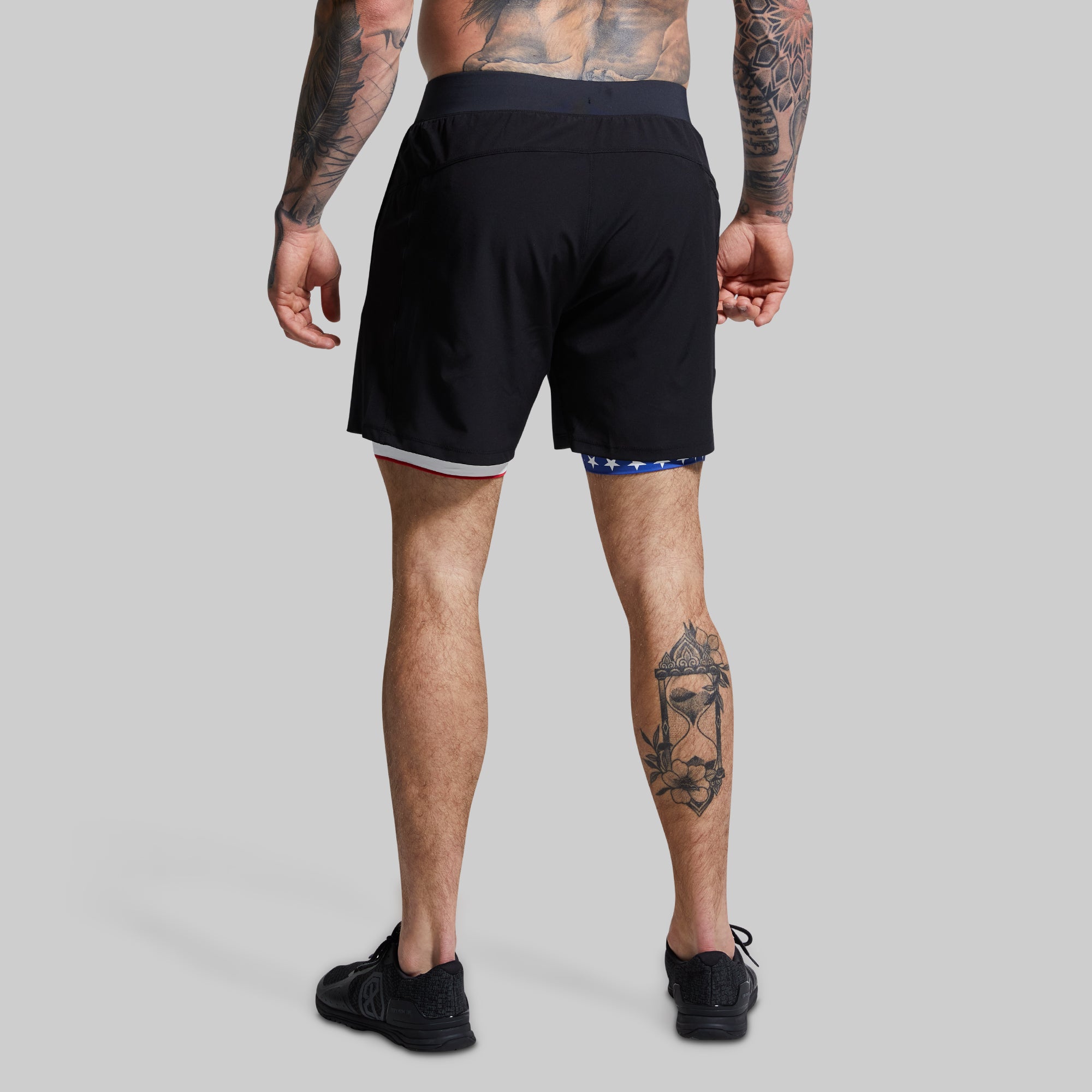 Versatile Short w/ Compression 7 (Black Liberty) - Image 5