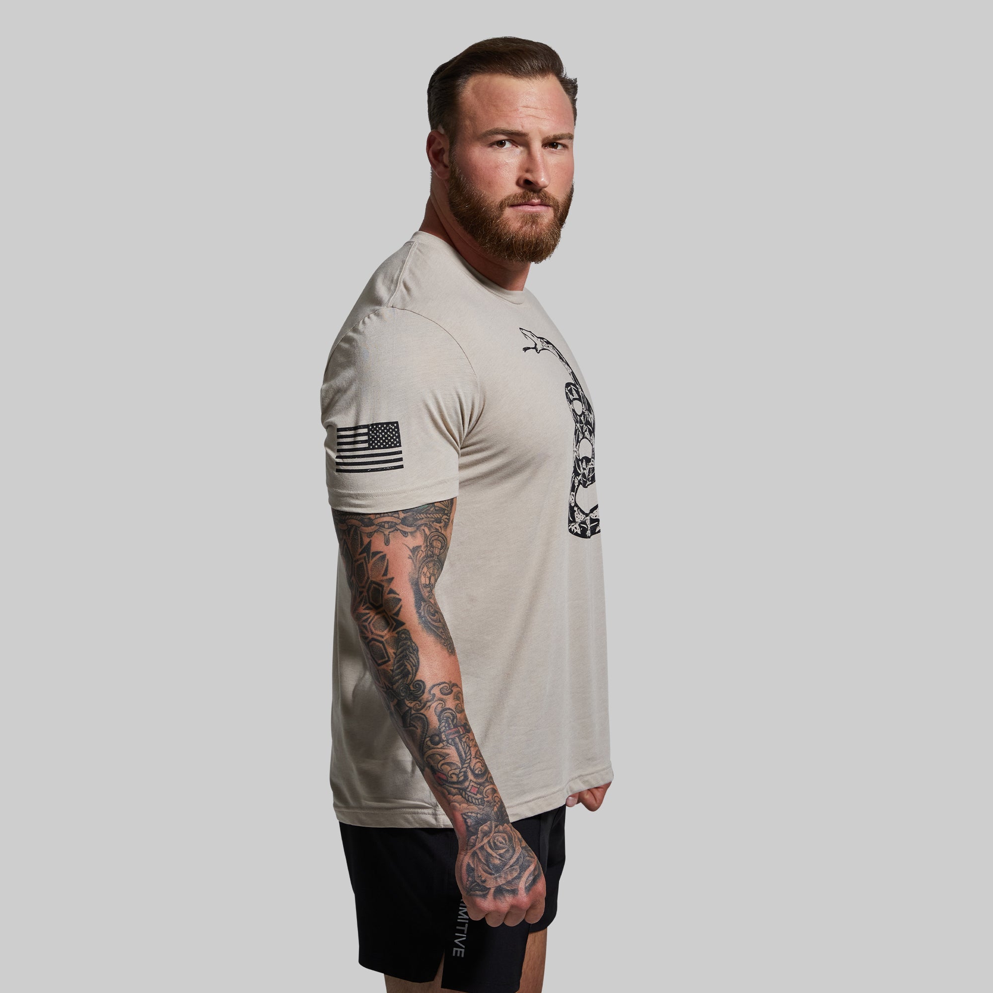 Gadsden Flag Tee (Tan) - Image 3