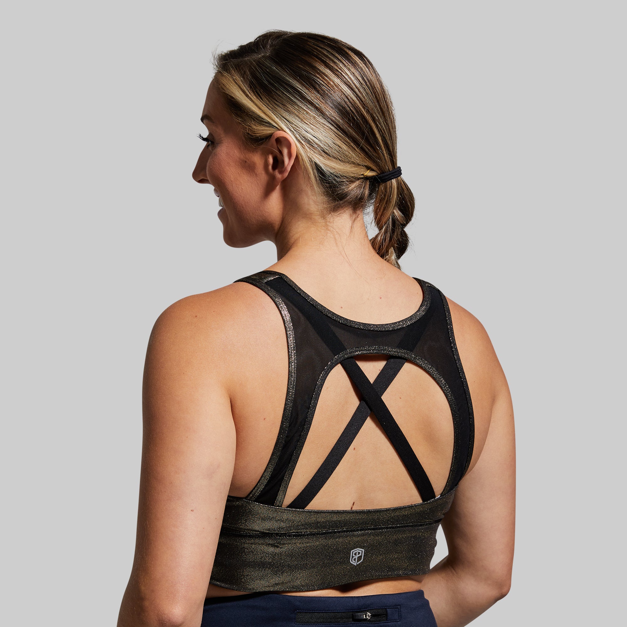 Milk and Muscles Nursing Sports Bra (Gold Digger) - Image 2