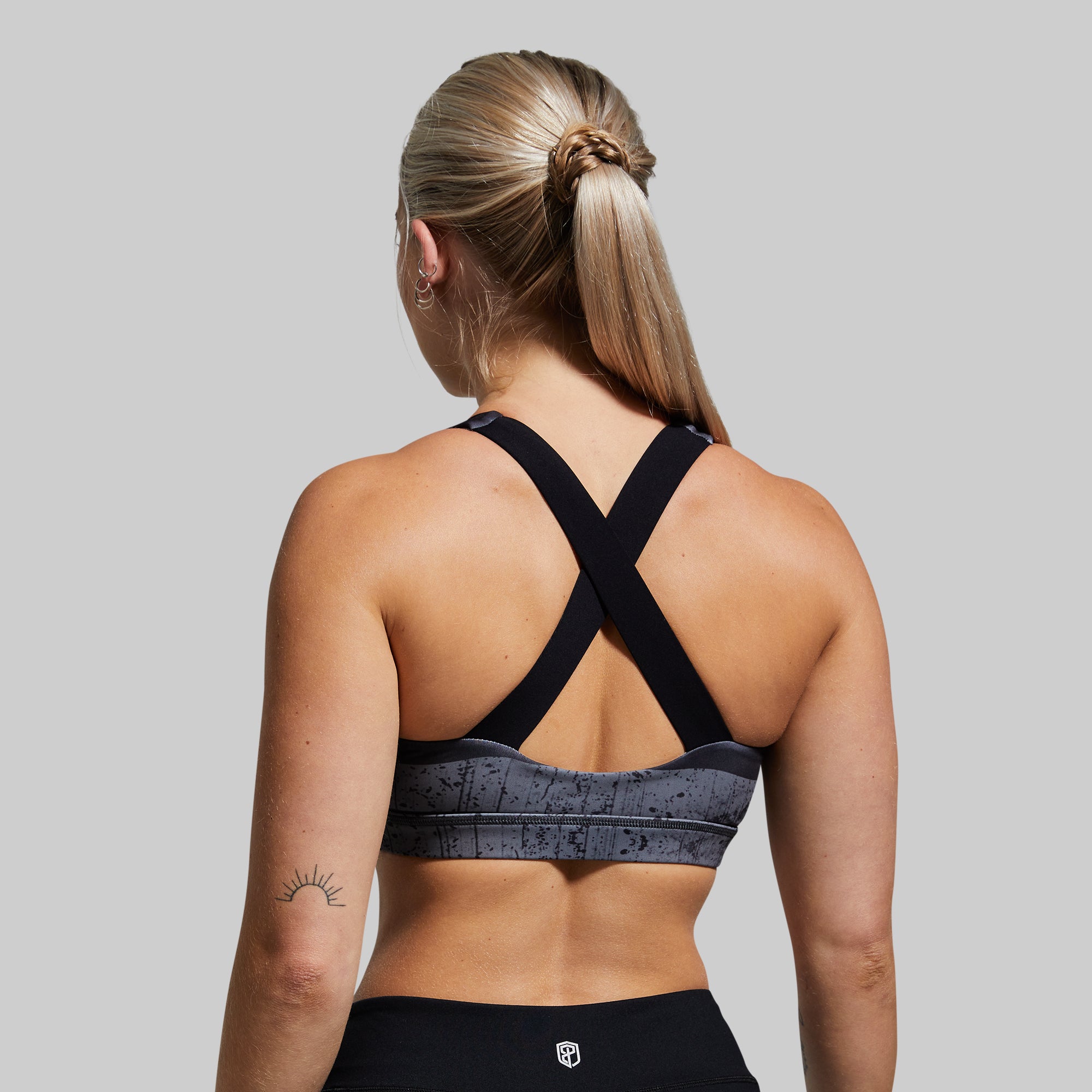 Your Essential Sports Bra (Thin Blue Line Gunmetal) - Image 3