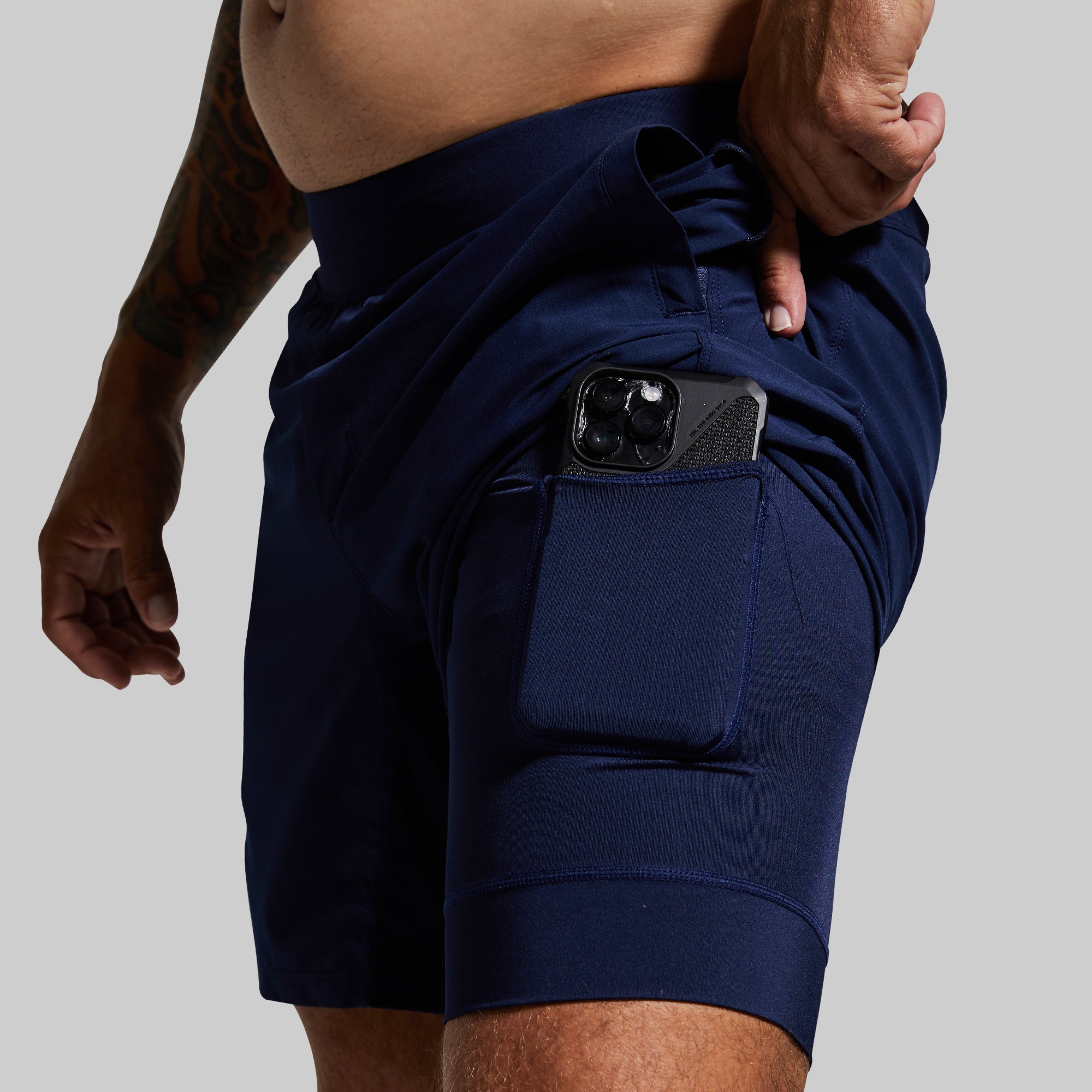 Versatile Short w/ Compression 7 (Navy) - Image 2