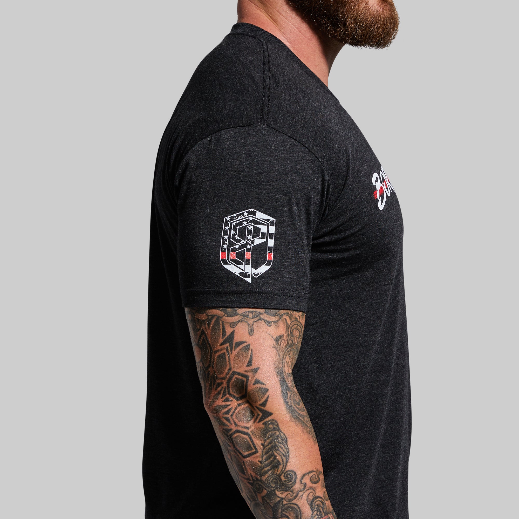 Valor Tee (Thin Red Line) - Image 2