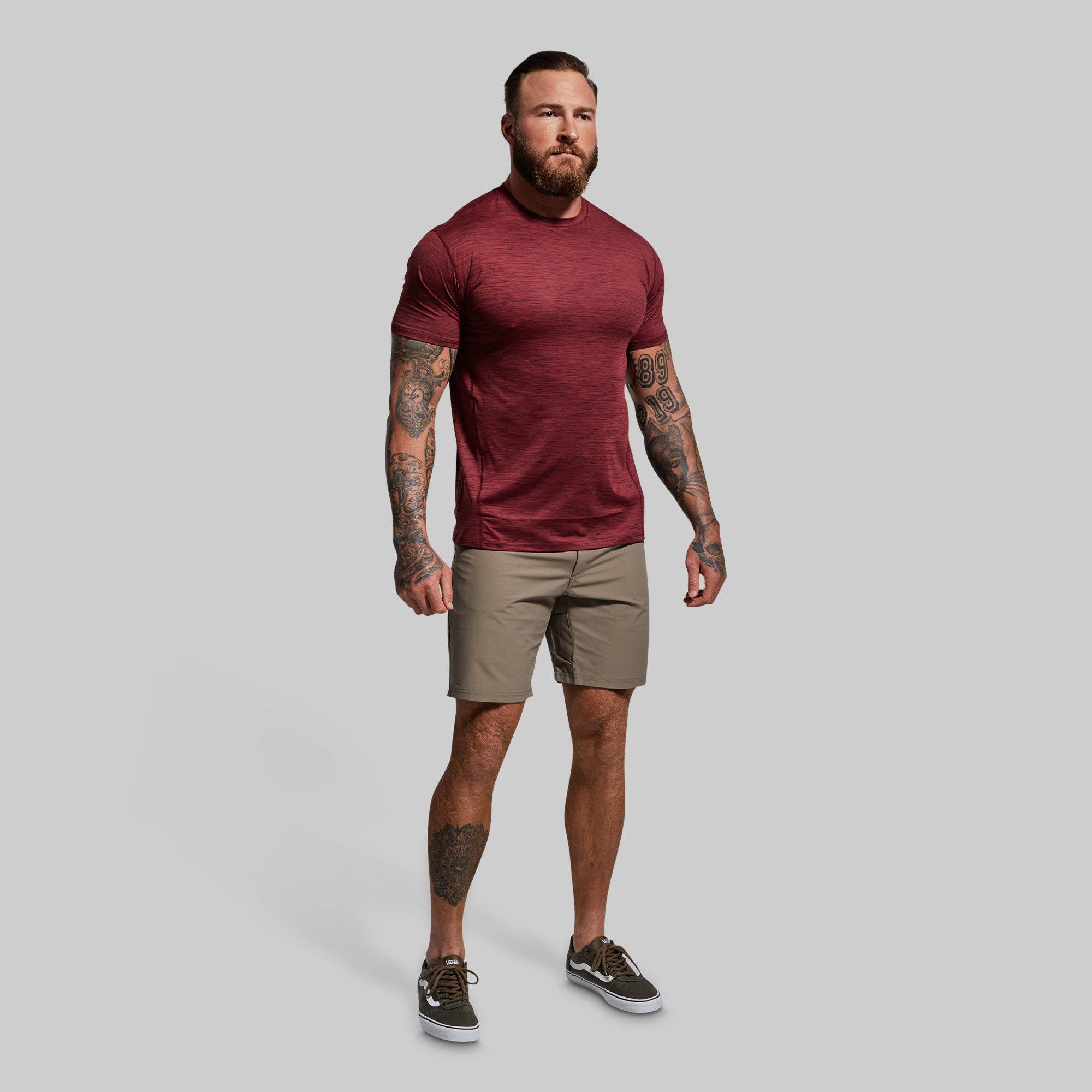 Athleisure Tee (Maroon) - Image 3