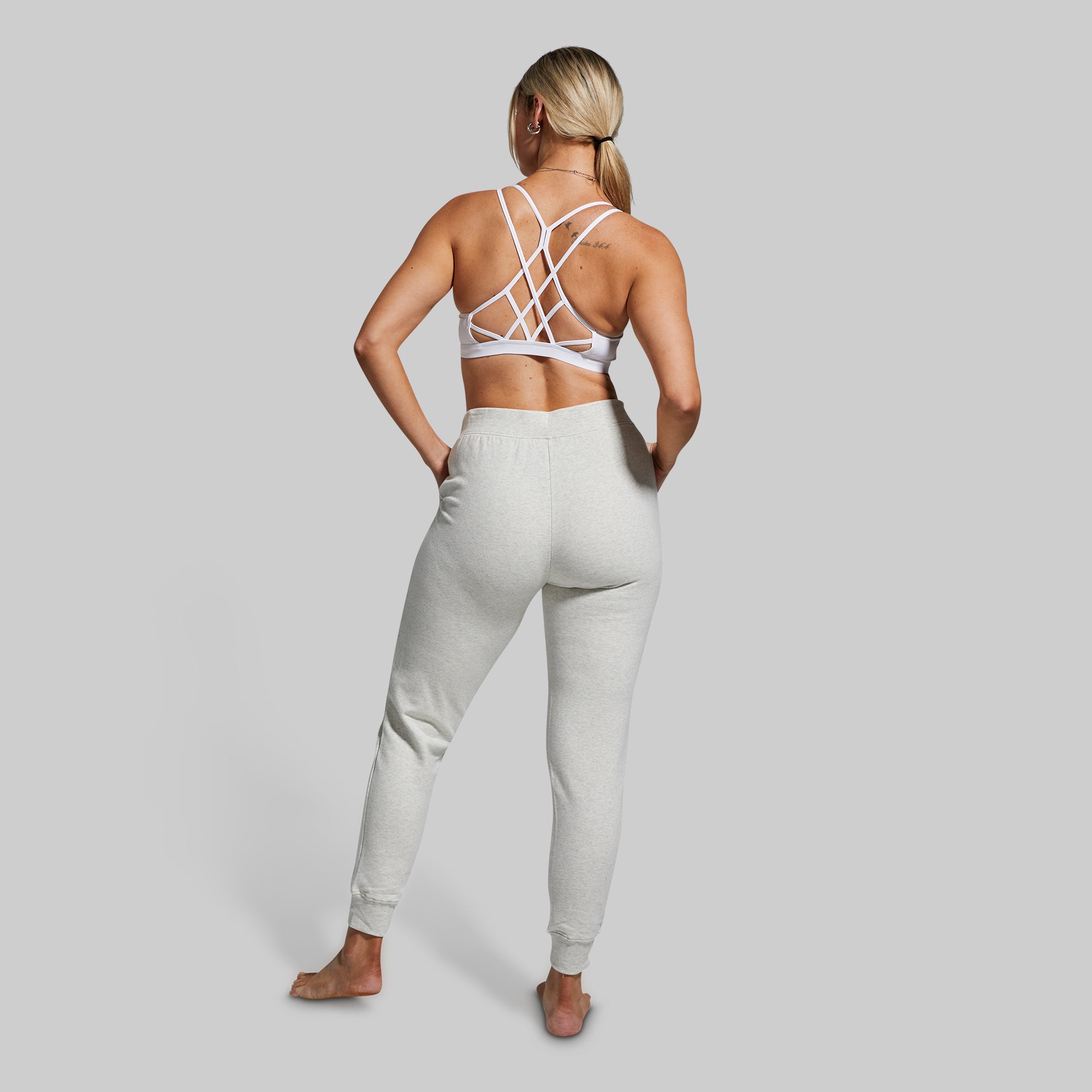 Women's Unmatched Jogger (Heather White) - Image 5