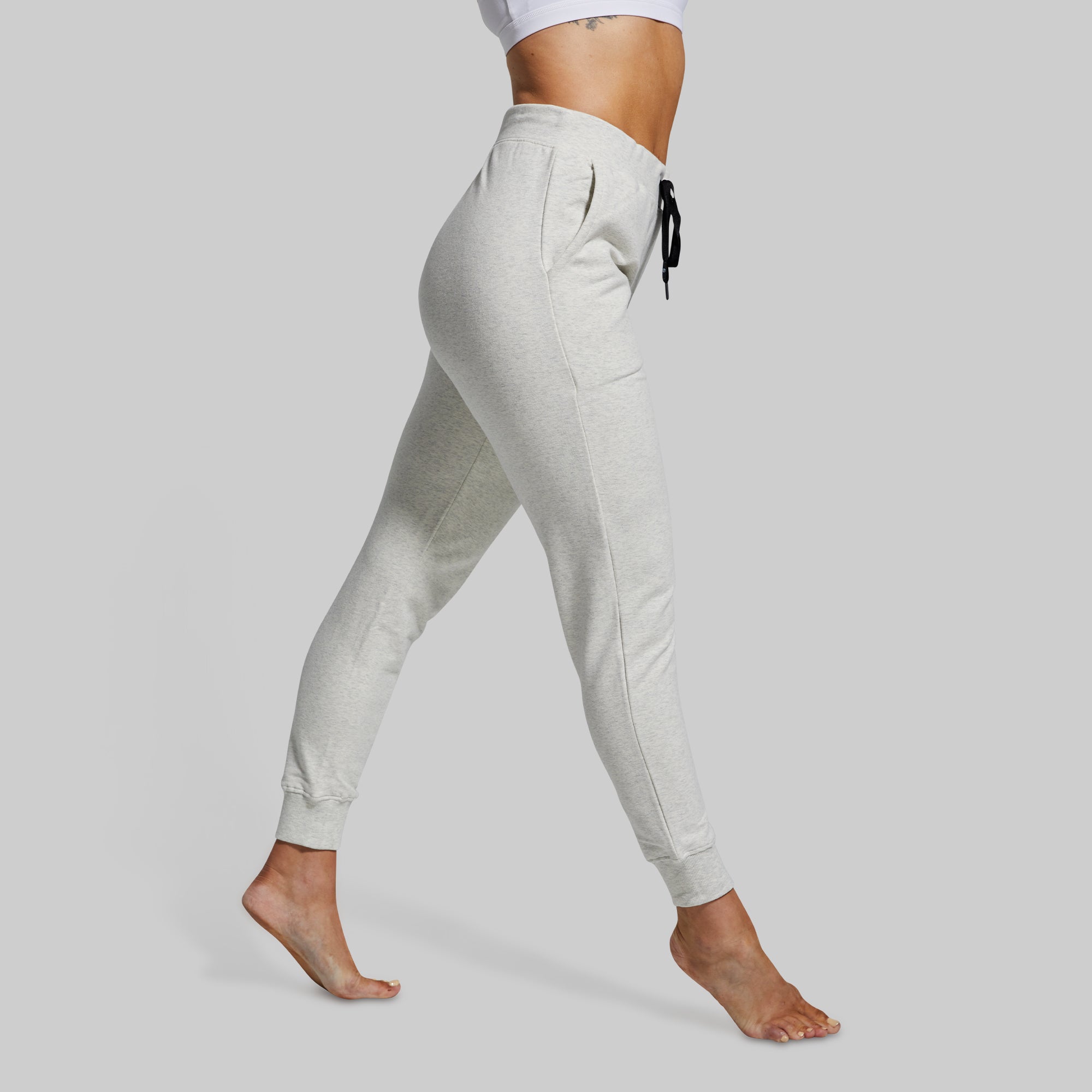 Women's Unmatched Jogger (Heather White) - Image 2