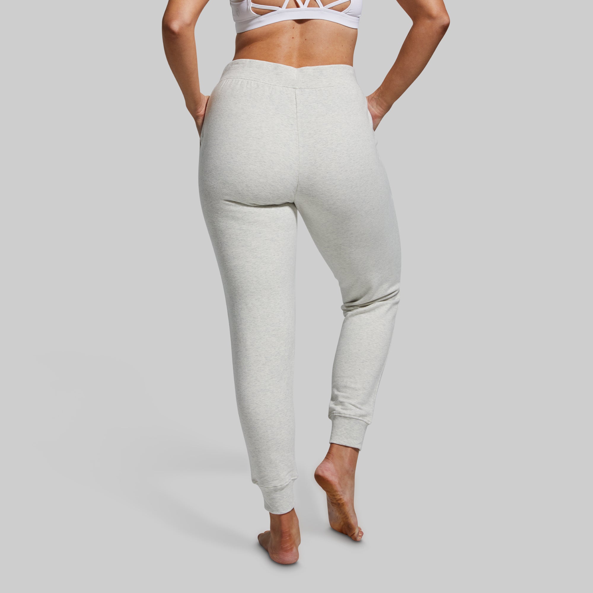 Women's Unmatched Jogger (Heather White) - Image 3