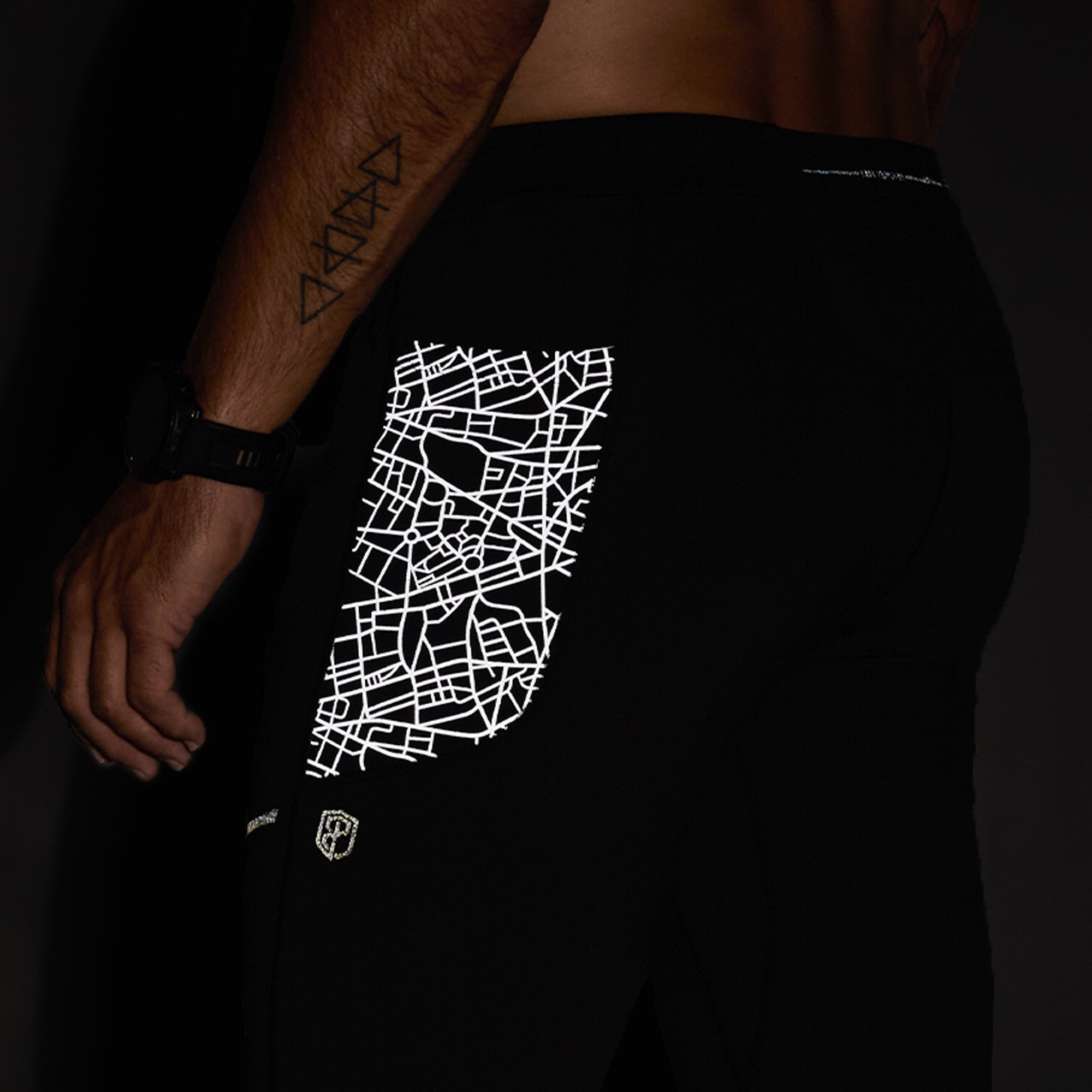 Men's Pace Running Tight (Black) - Image 6