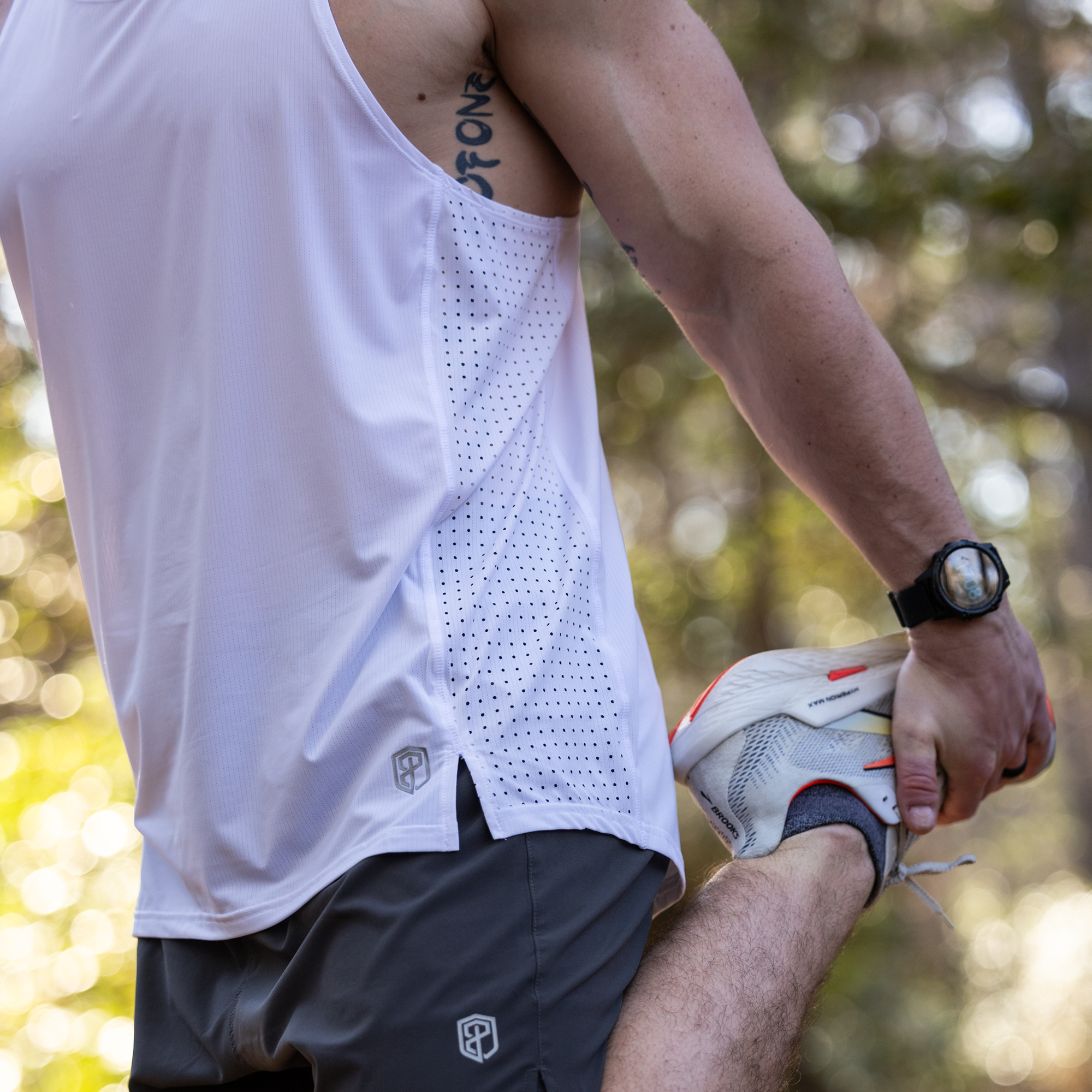 Men's Endurance Tank (White) - Image 2