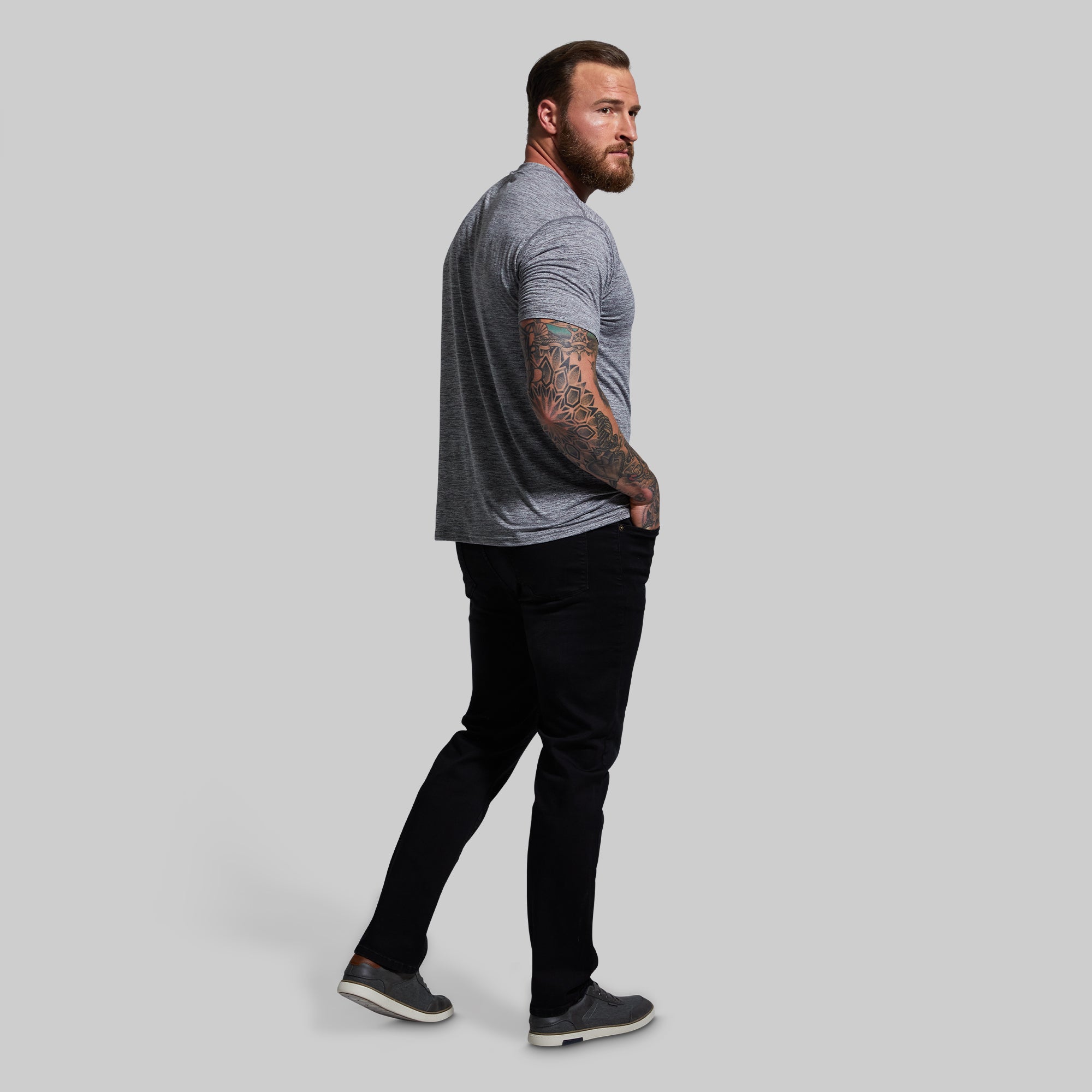 FLEX Stretchy Athletic Fit Jean (Black) - Image 6