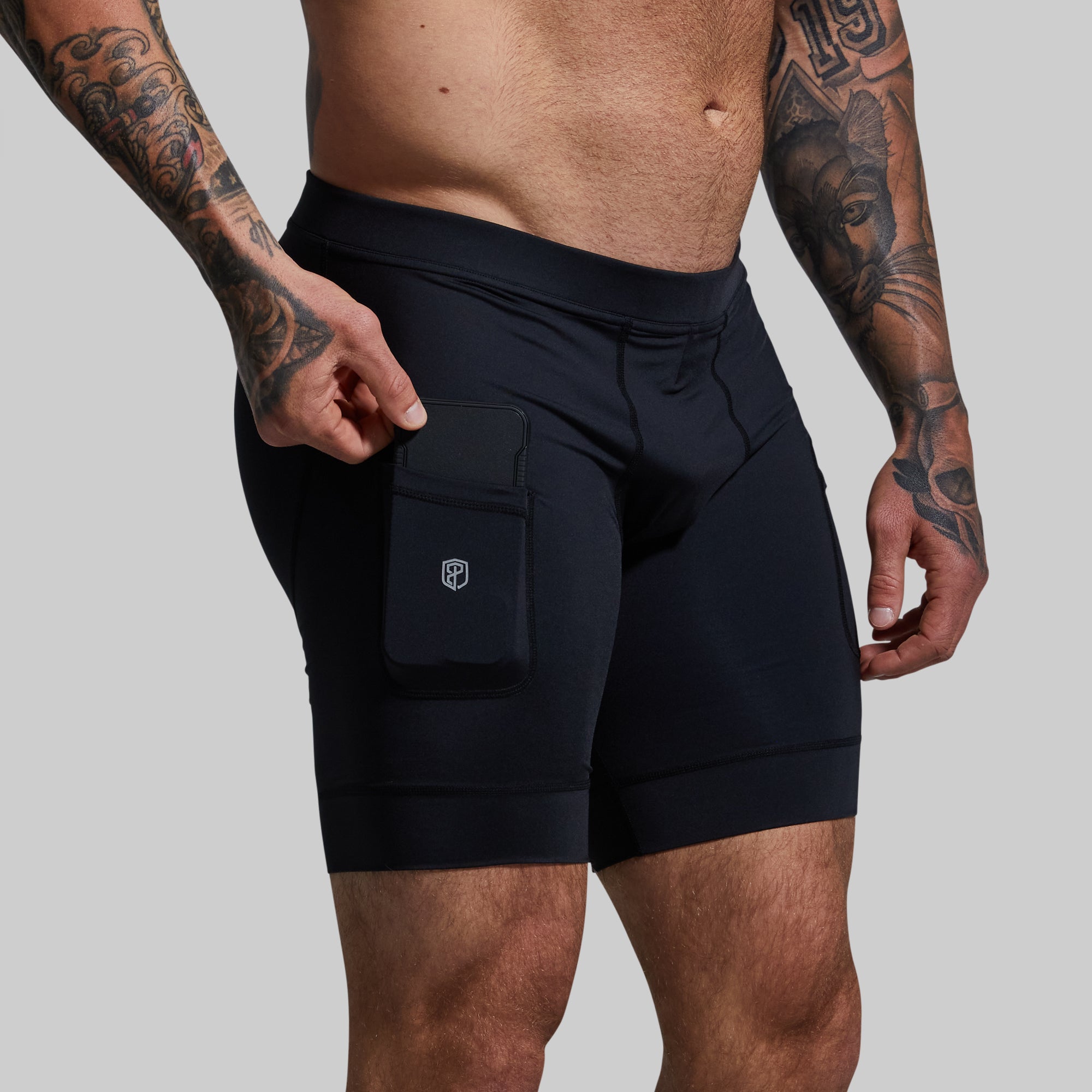 Men's Compression Short (Black) - Image 4