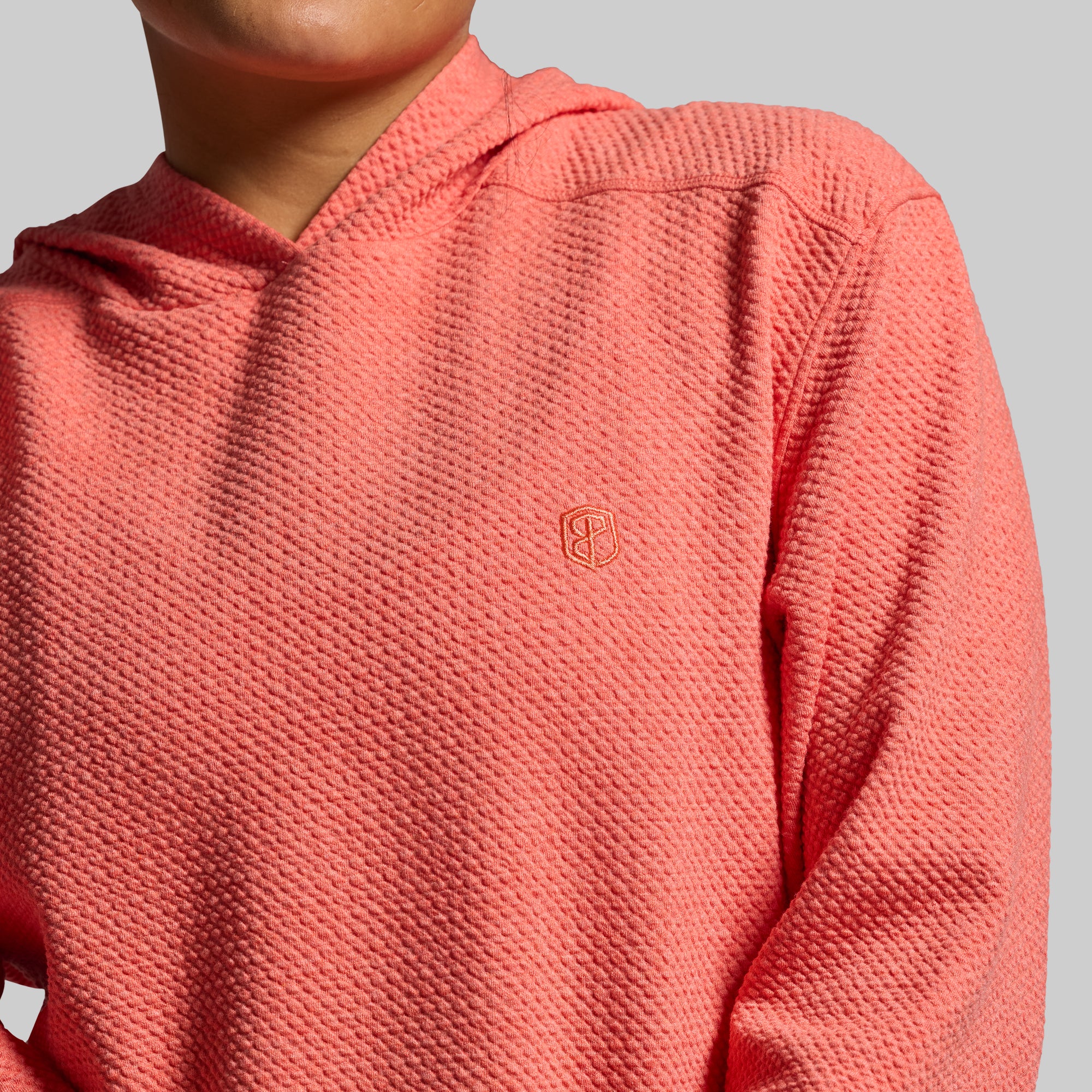 Women's Cloud Hoodie (Hot Peach) - Image 3