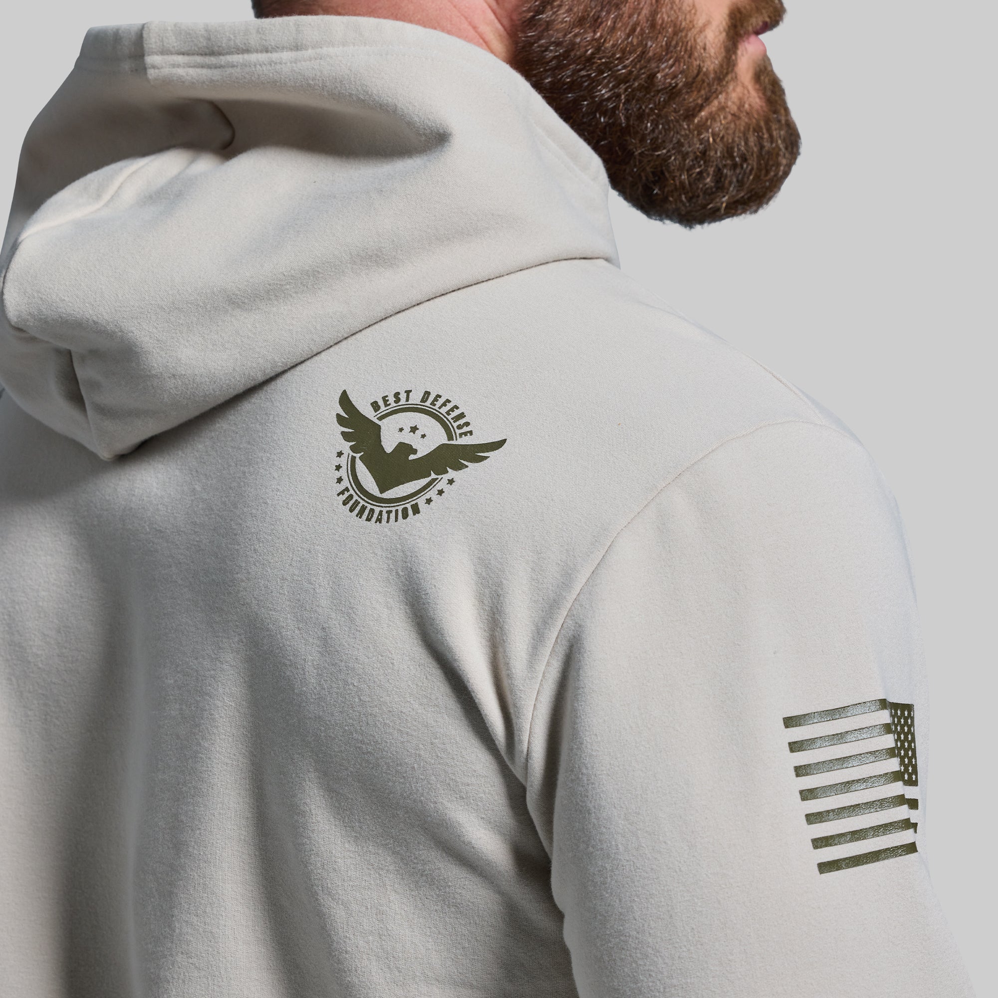 BDF Unmatched Unisex Hoodie (Pumice) - Image 5