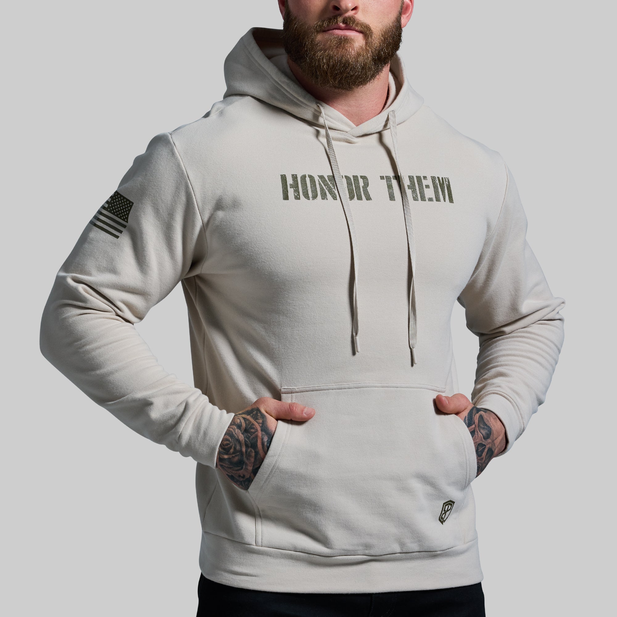 BDF Unmatched Unisex Hoodie (Pumice) - Image 3