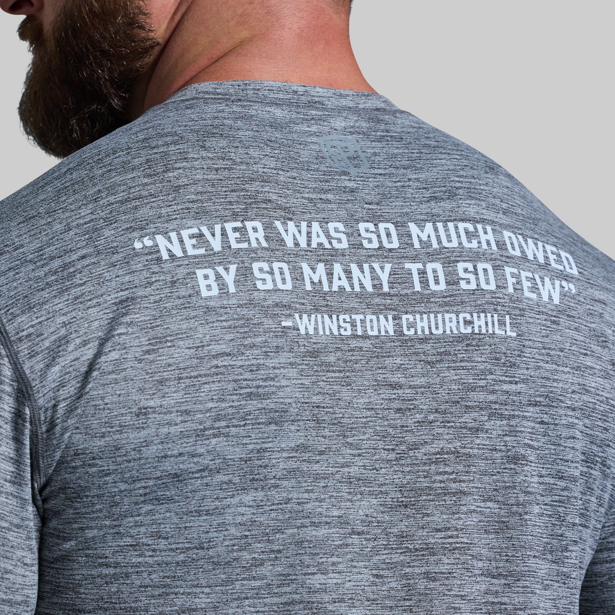 BDF Churchill Athleisure Tee (Heather Grey) - Image 3